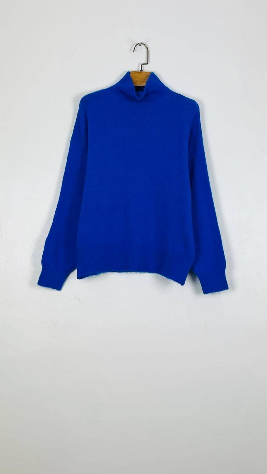 Wholesaler For Her Paris - Turtleneck sweater with long sleeves in baby alpaca, non-itchy
