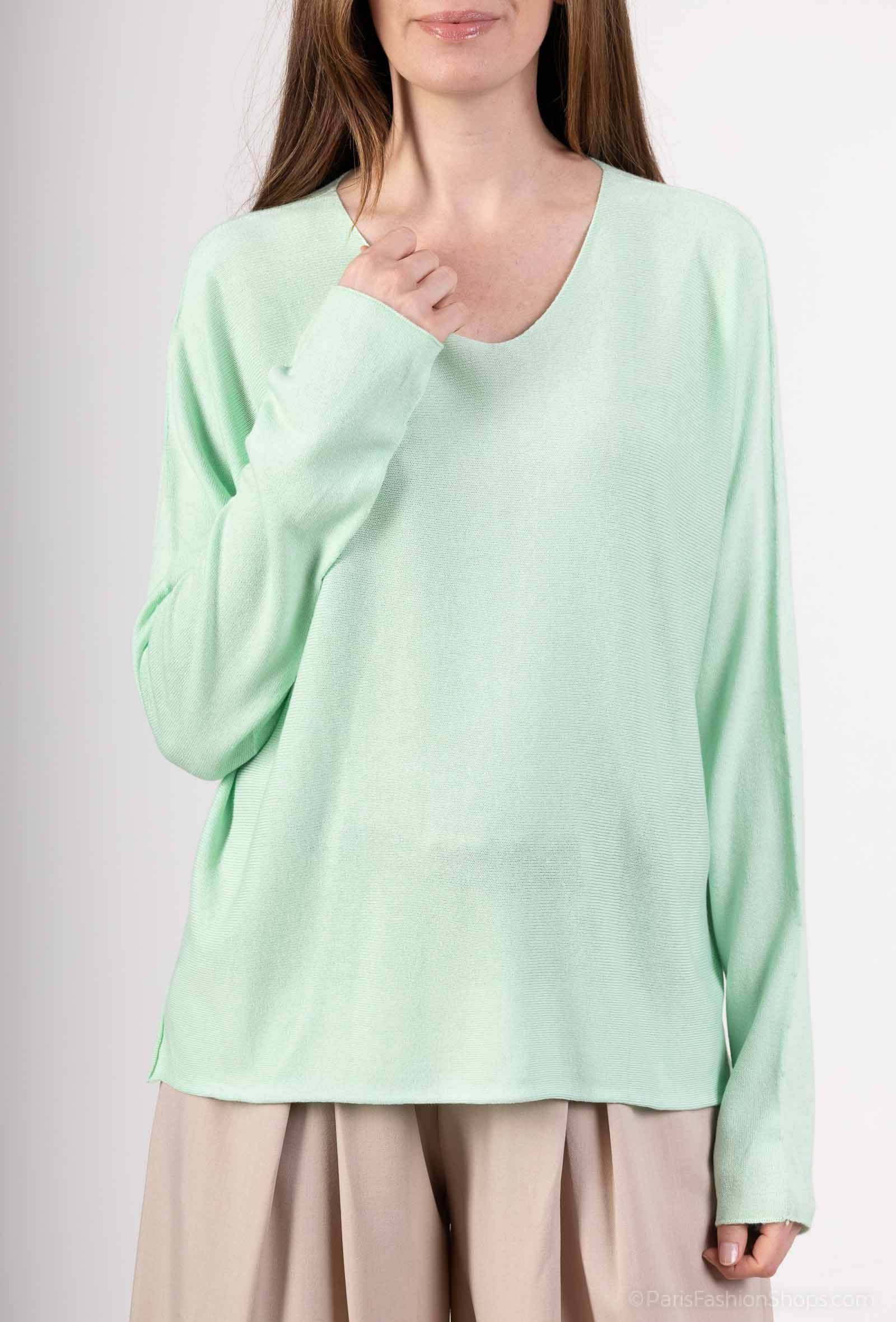 Wholesaler For Her Paris - Uversize sweater united long sleeves