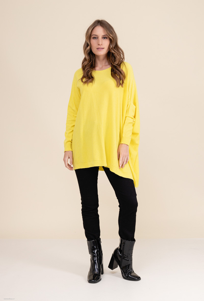Wholesaler For Her Paris Grande Taille - Oversized seamless asymmetric long-sleeve sweater with a cashmere feel