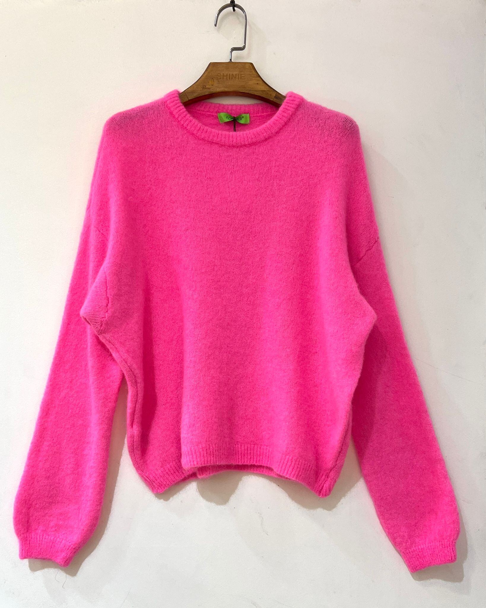 Wholesaler For Her Paris - Sweater 52% baby alpaca, round neck, long sleeves, non-itchy, understated elegance