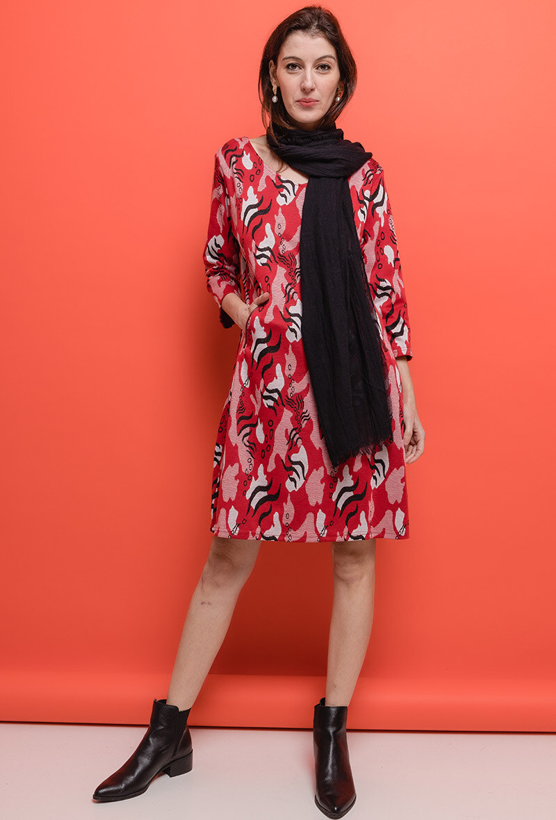 Wholesaler For Her Paris - Big size Printed dress