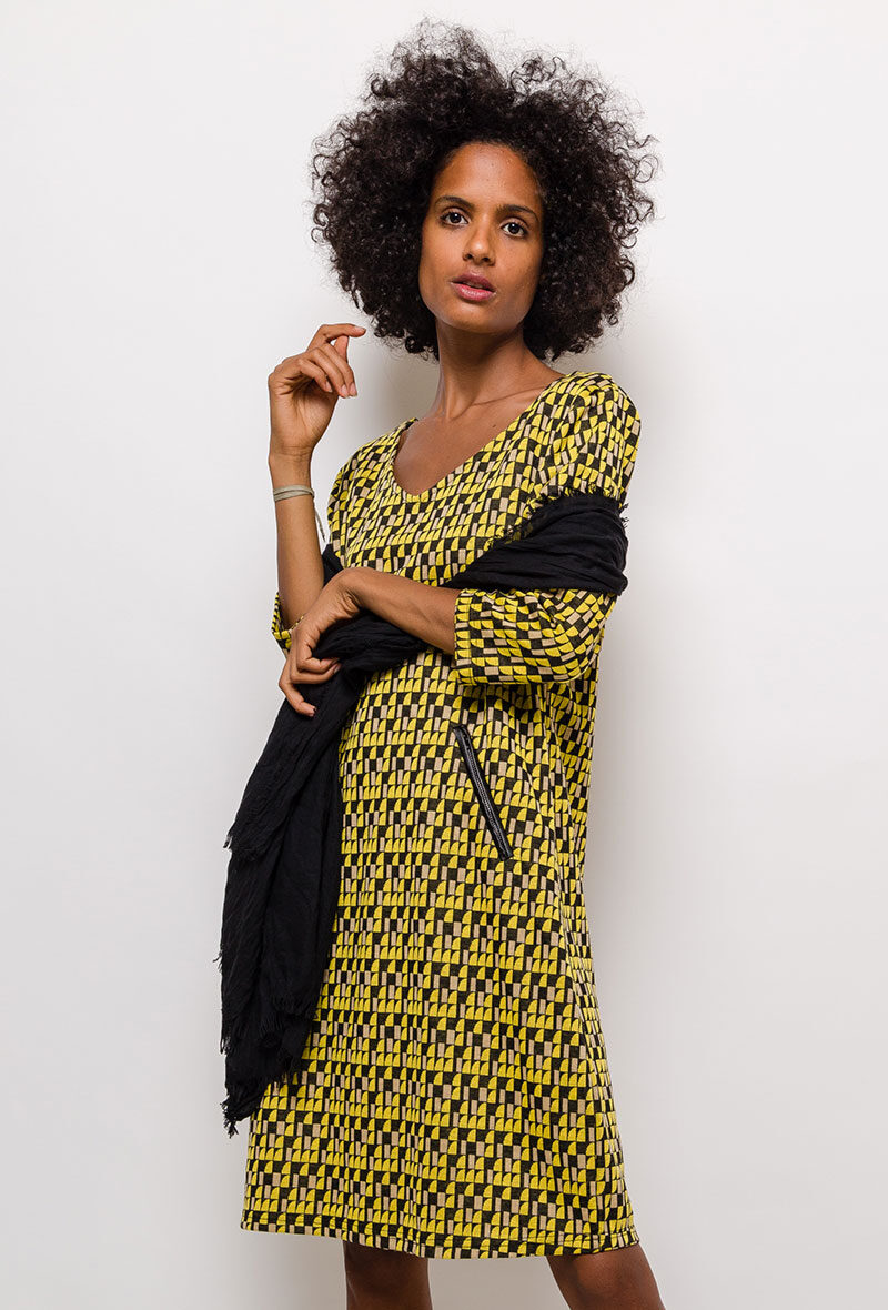 Wholesaler For Her Paris - Big size Printed dress