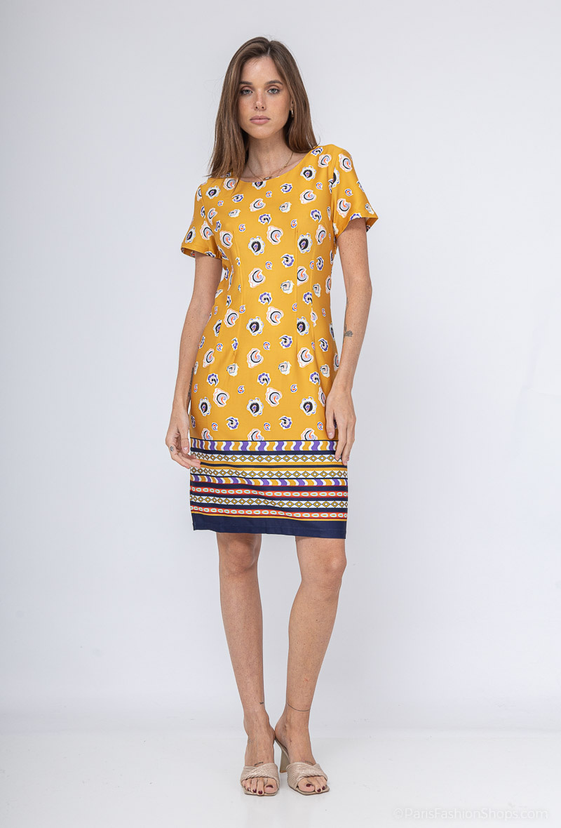 Wholesaler For Her Paris - Printed Dress PAULETTE