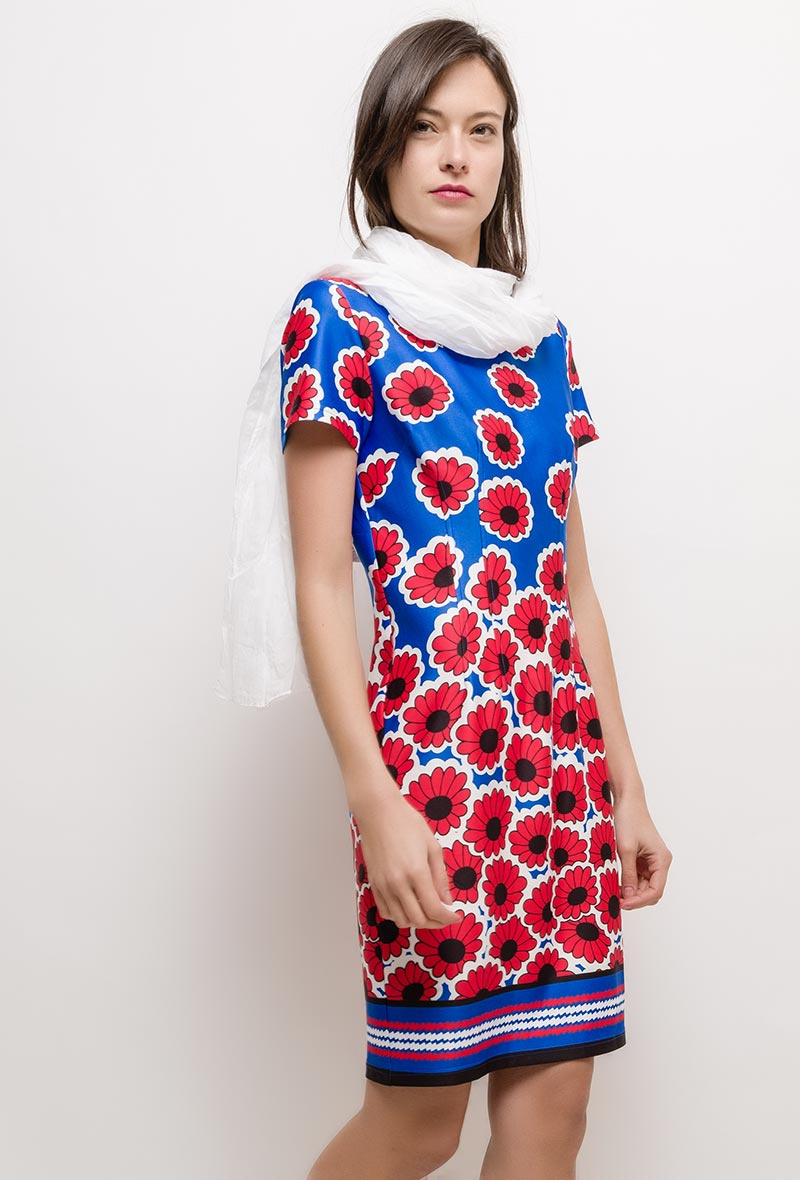 Wholesaler For Her Paris - Printed dress PRISCILLIA