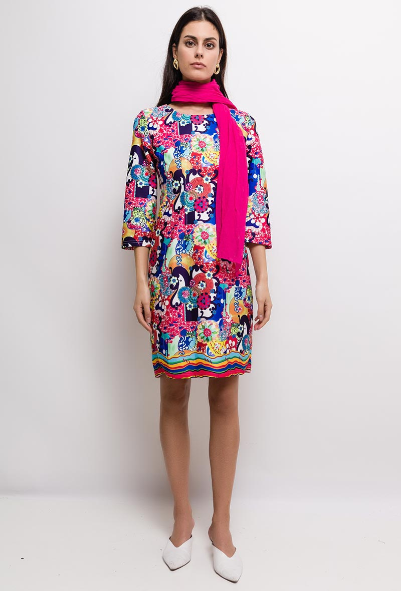 Wholesaler For Her Paris - Printed dress EMELINE