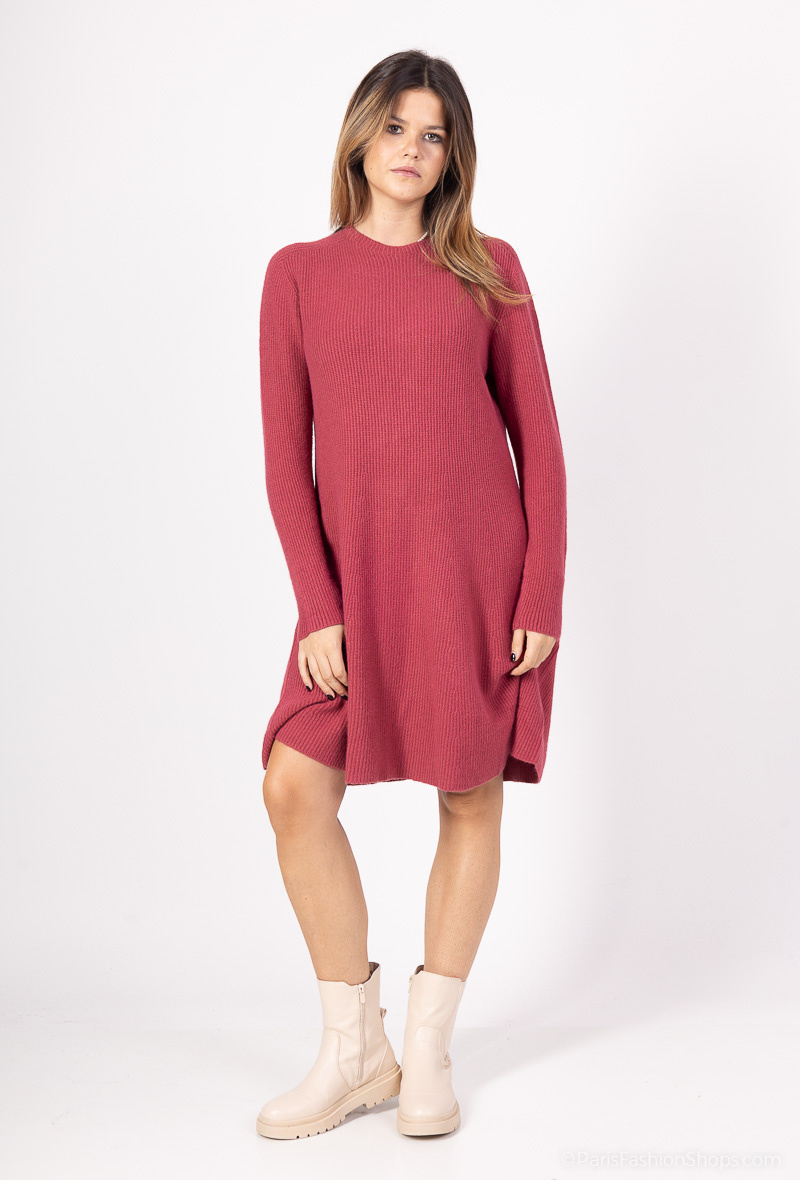 Wholesaler For Her Paris - Round-neck knit dress