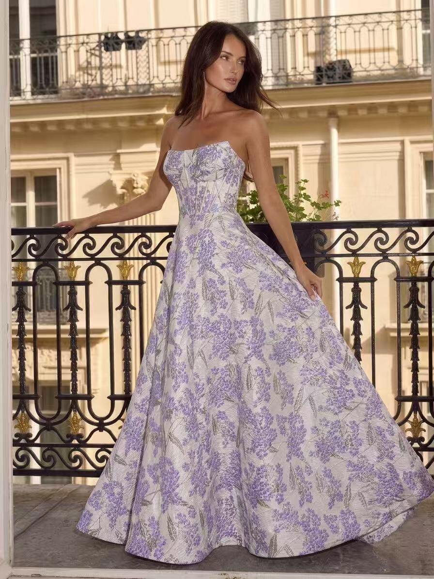 Grossiste FP & CO - robe de soirée brocard