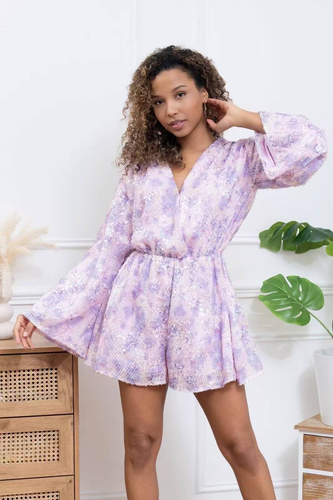 Women's polyester evening-cocktail dress, Spring/Summer 2025 collection, light and elegant, perfect for summer evenings.