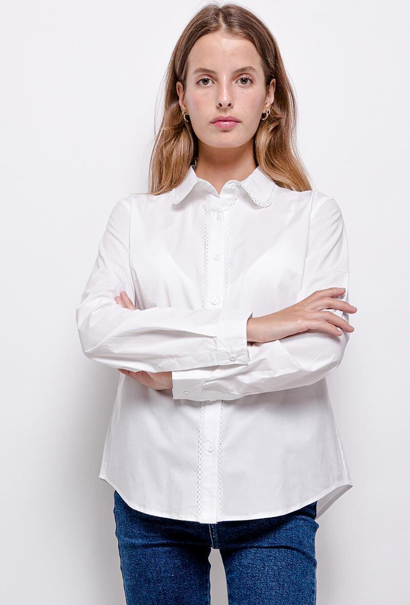 Wholesaler Freda - Shirt with fancy colar