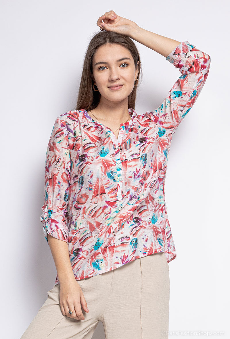 Wholesaler Freda - Tropical print blouse