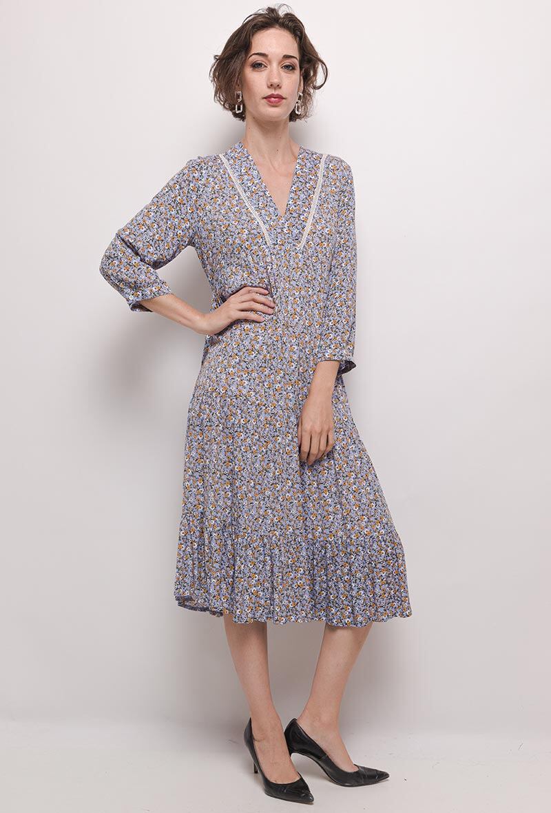 Wholesaler Freda - Long floral dress