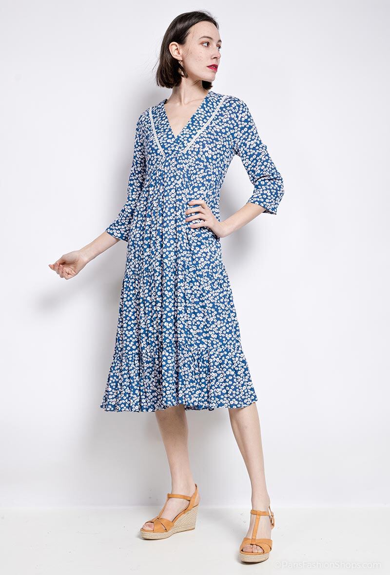 Wholesaler Freda - Printed midi dress