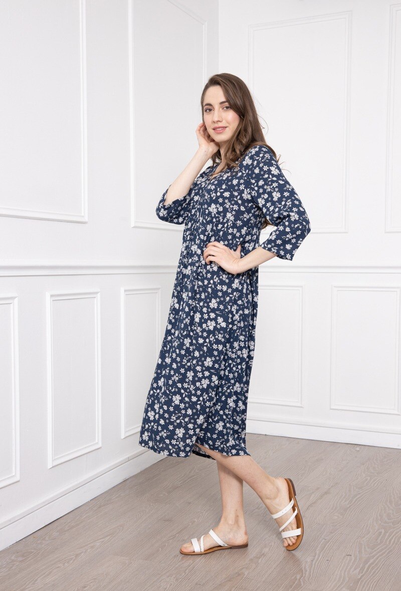 Wholesaler Freda - Long Printed Dress