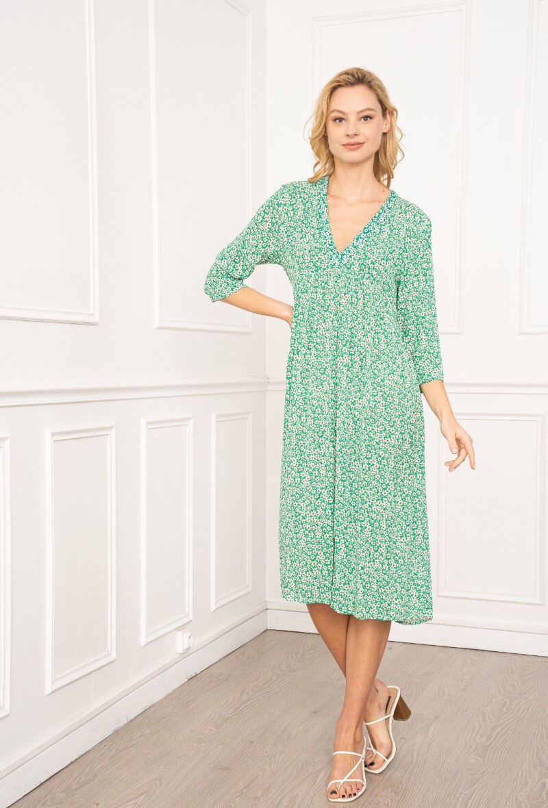 Wholesaler Freda - Long Printed Dress