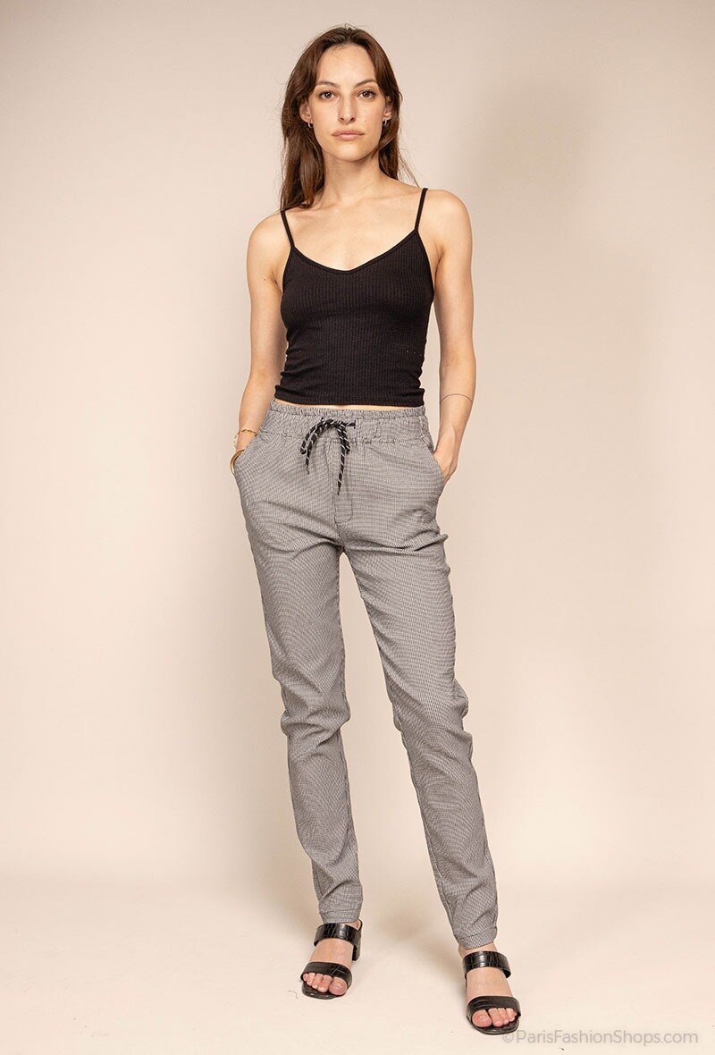 Wholesaler Freesia - Houndstooth printed pants