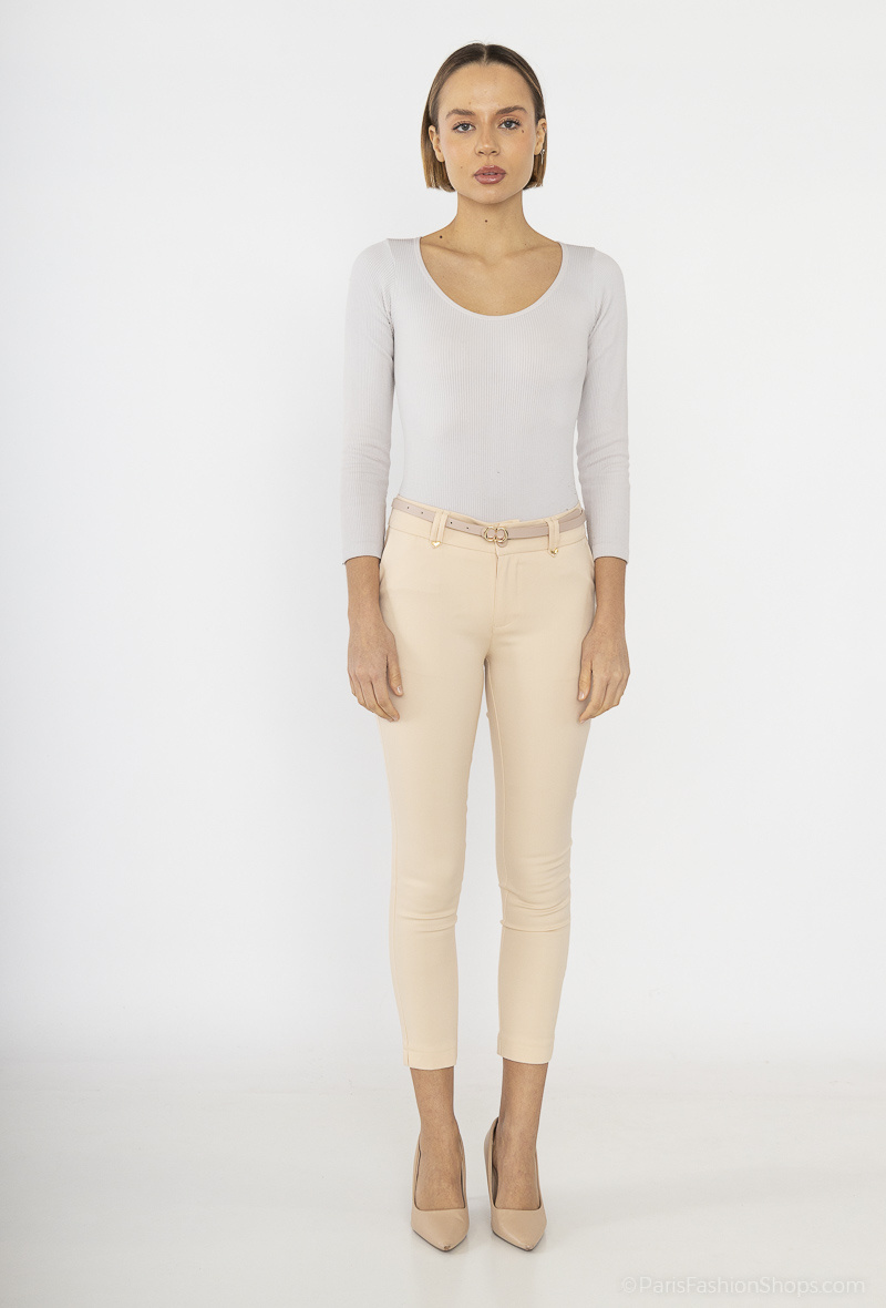 Wholesaler Freesia - Ankle pants chinos with belt