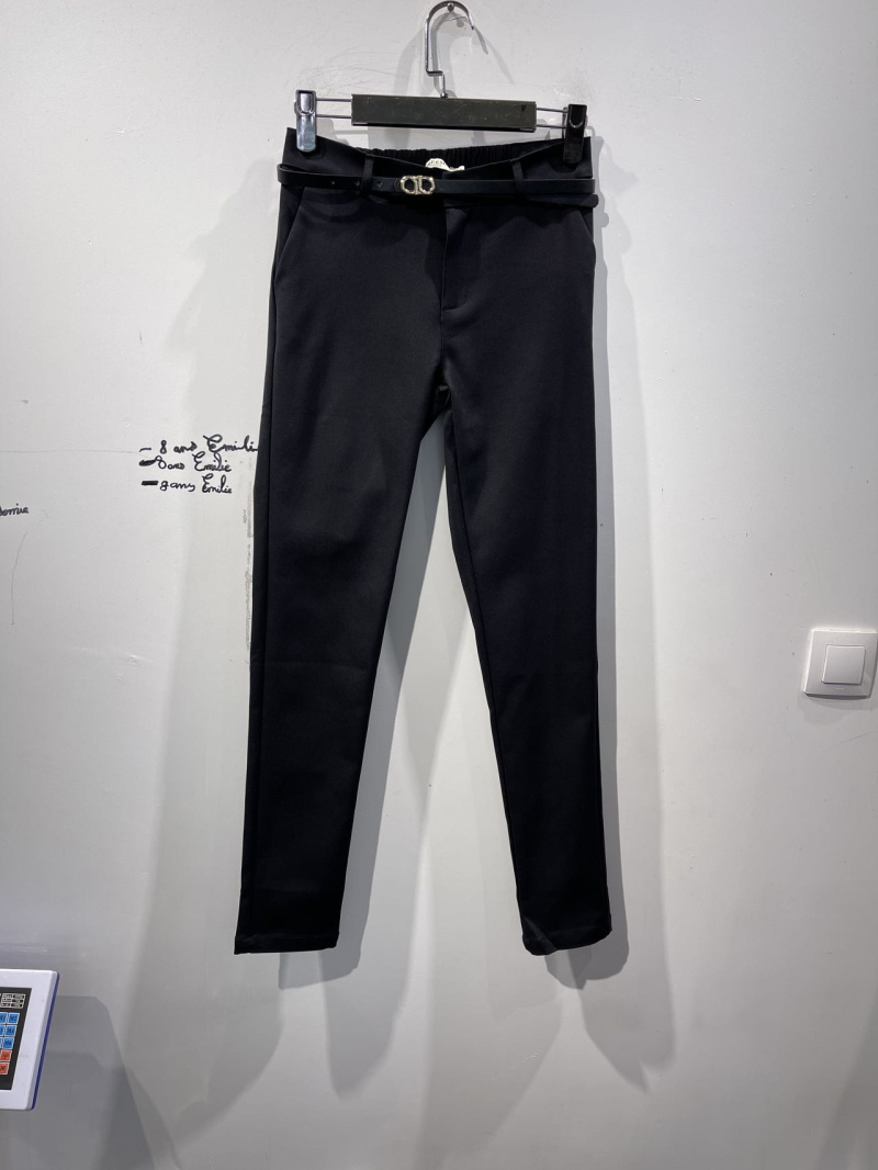 Wholesaler Freesia - Elegant Belted Elastic Waist Trousers