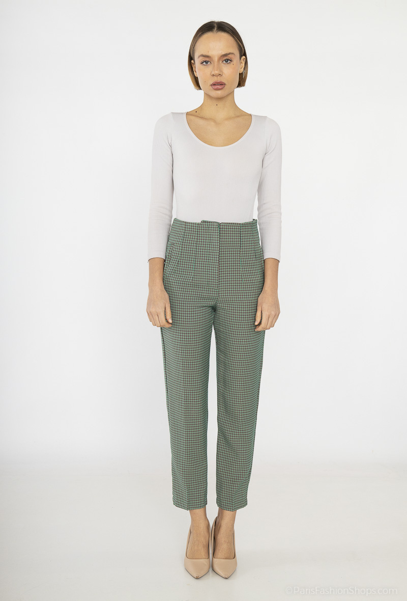 Wholesaler Freesia - Houndstooth-print pants