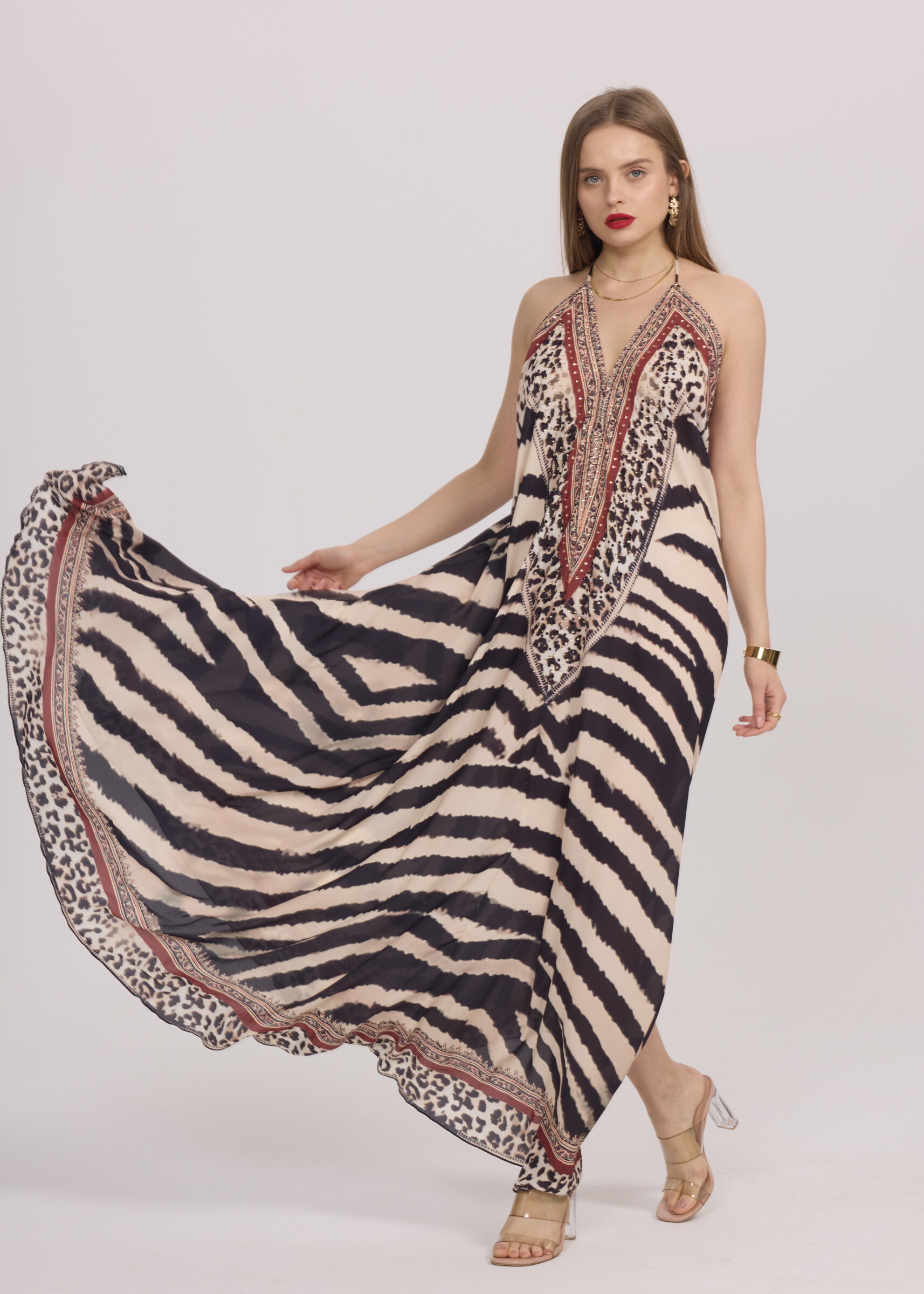 Wholesaler Frime Beachwear - Maxi dress with open back