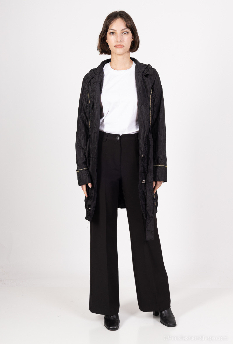 Mayorista Frime Outlet - Parka ligera con capucha y detalles de cremallera