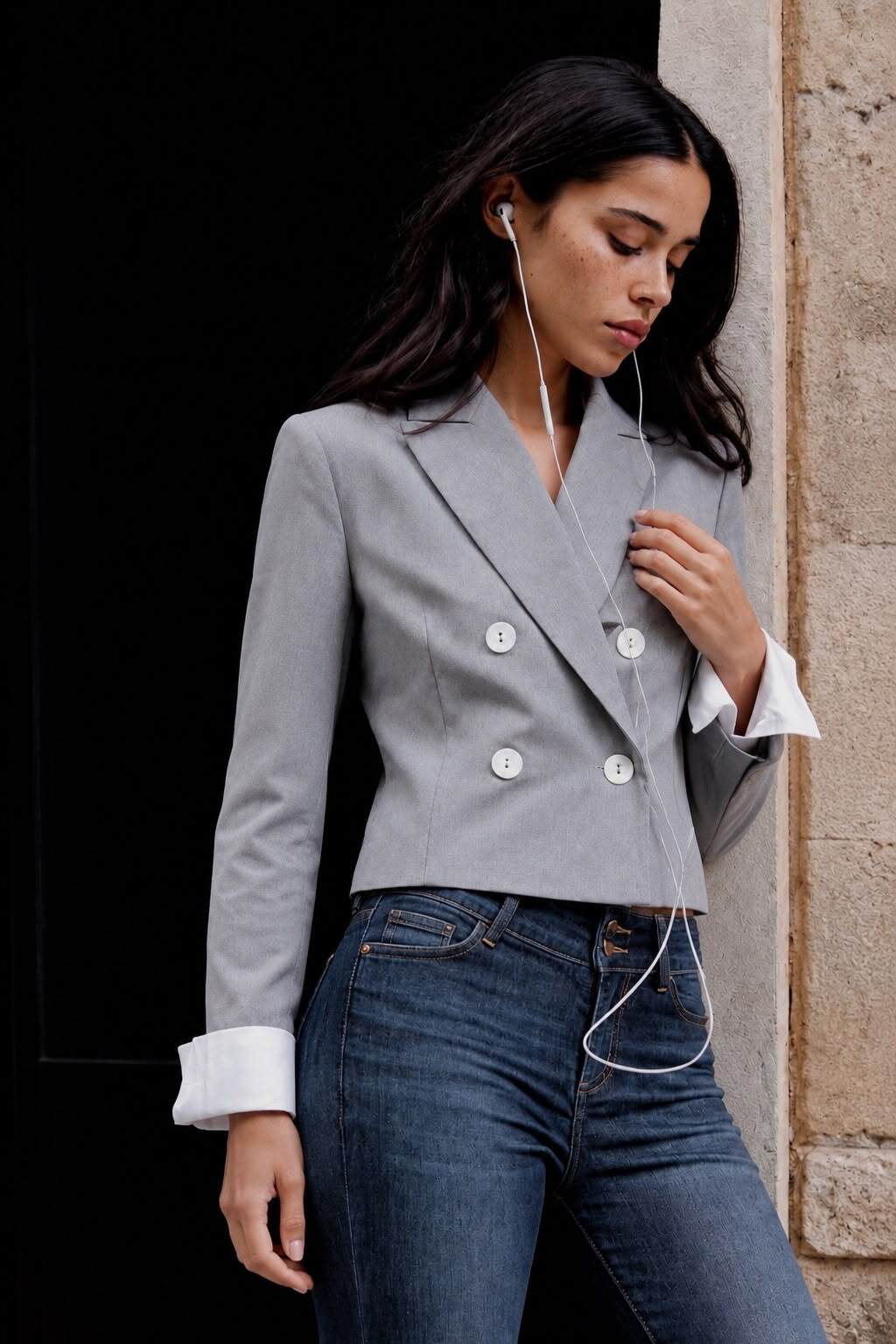 Grossista Frime Paris - Blazer corto doppiopetto