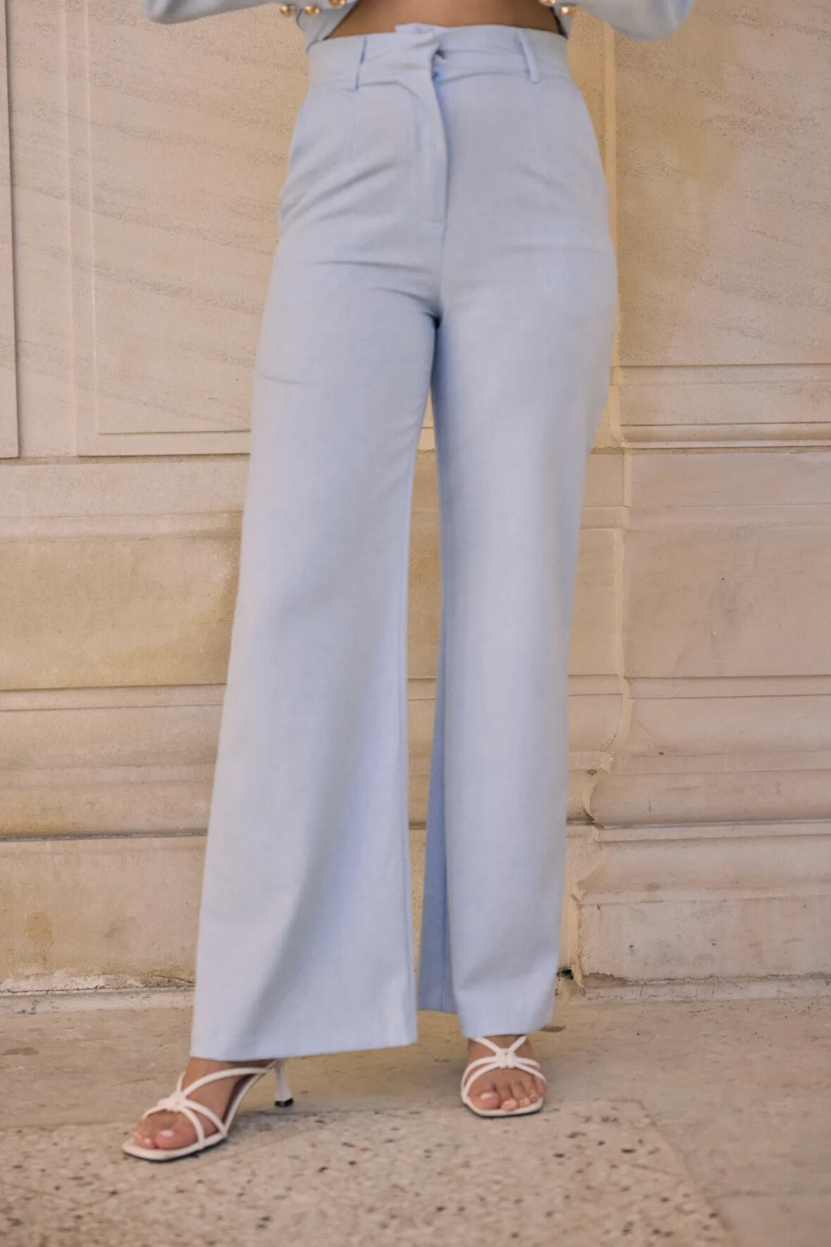 Grossista Frime Paris - Pantaloni leggermente svasati effetto lino