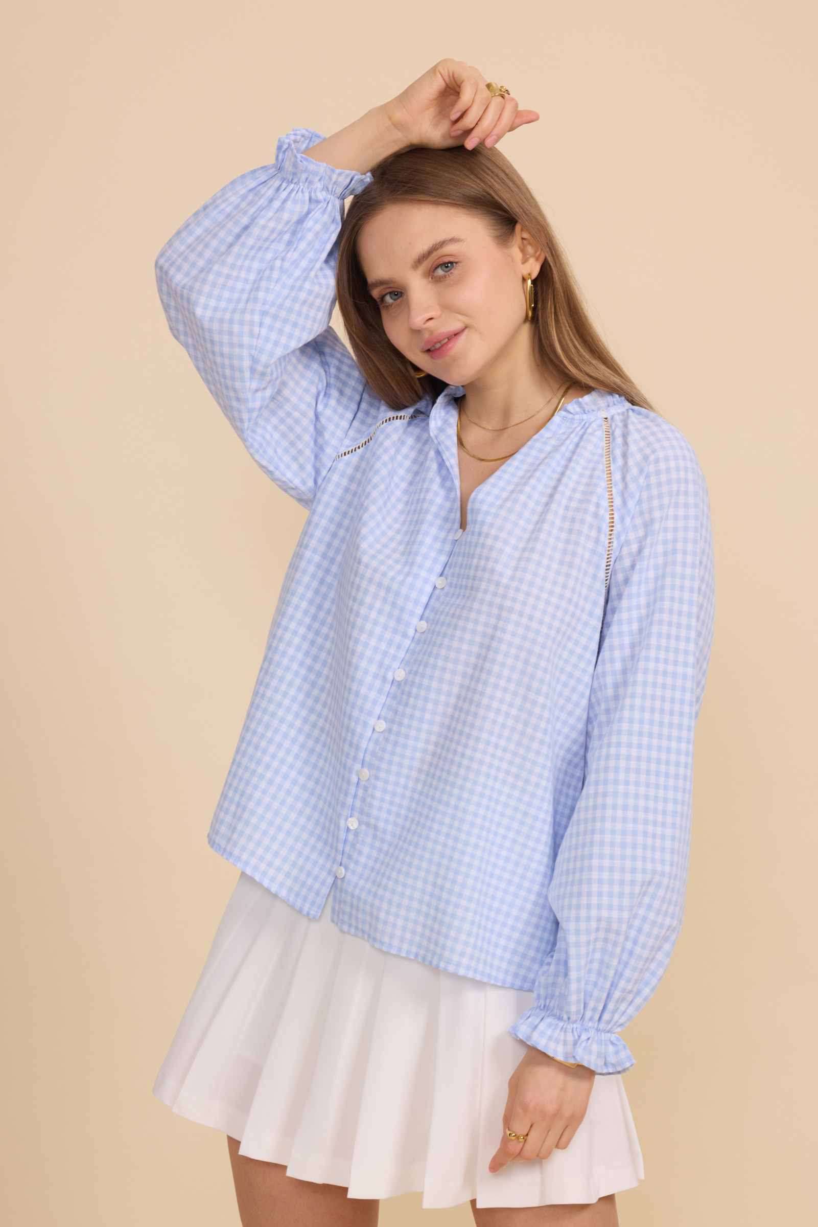 Großhändler Frime Paris - Bluse mit Vichy-Karo