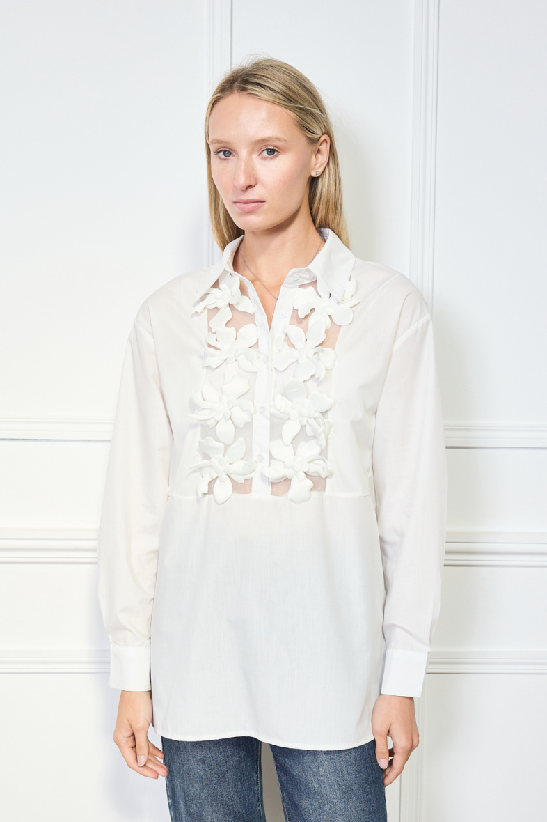 Wholesaler Frime Paris - Shirt with flowers