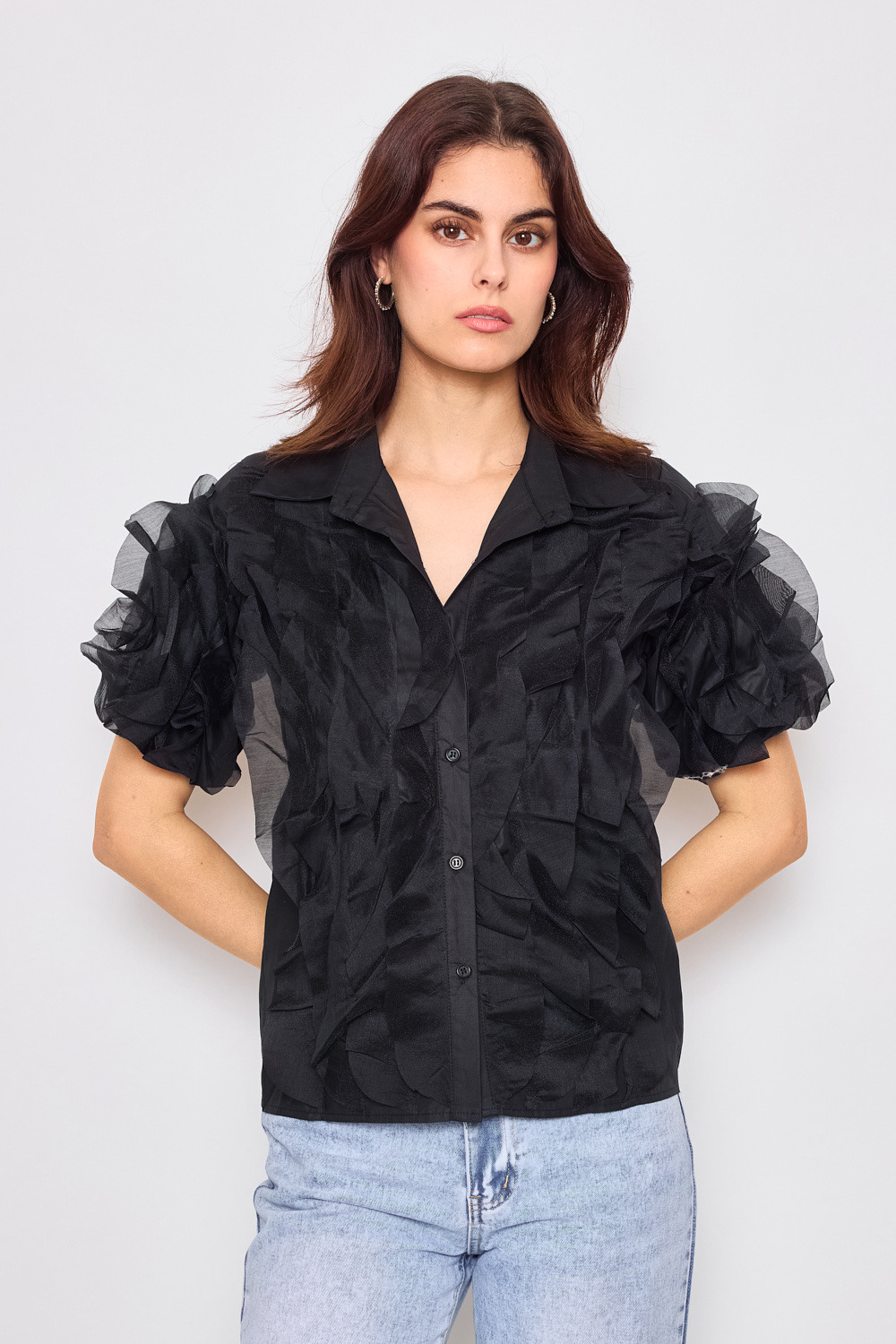 Mayorista Frime Paris - Blusa con volantes