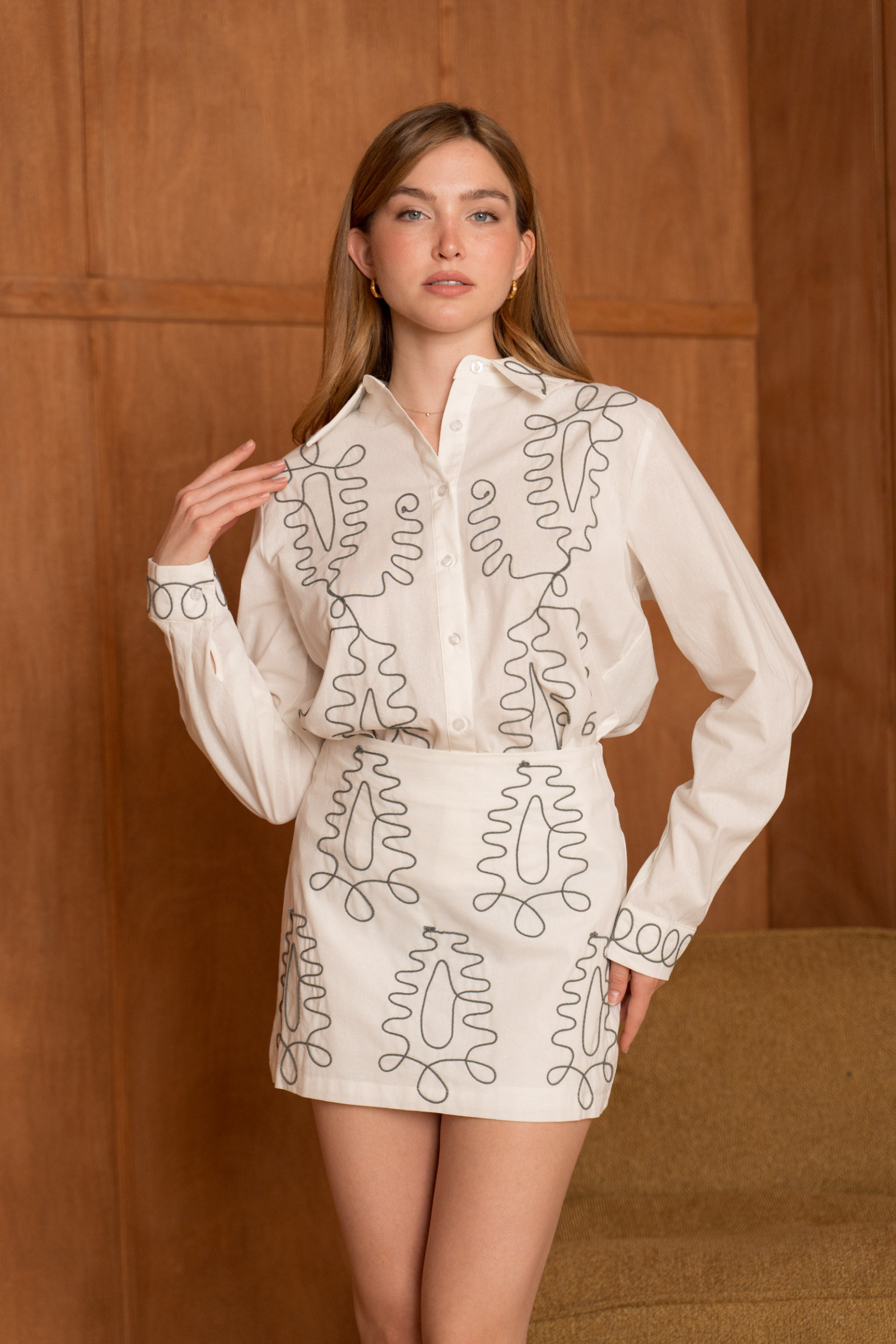 Mayorista Frime Paris - Camisa de algodón con estampado