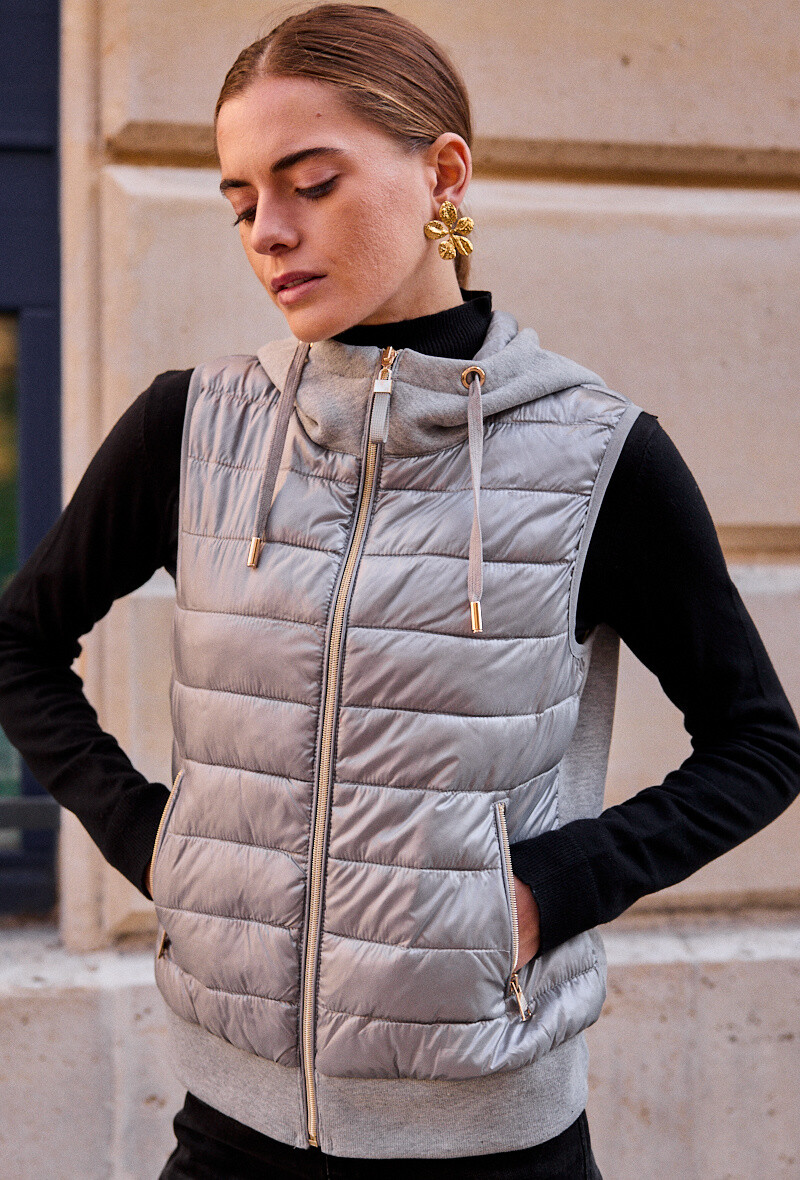 Wholesaler Frime Paris - Shiny sleeveless down jacket