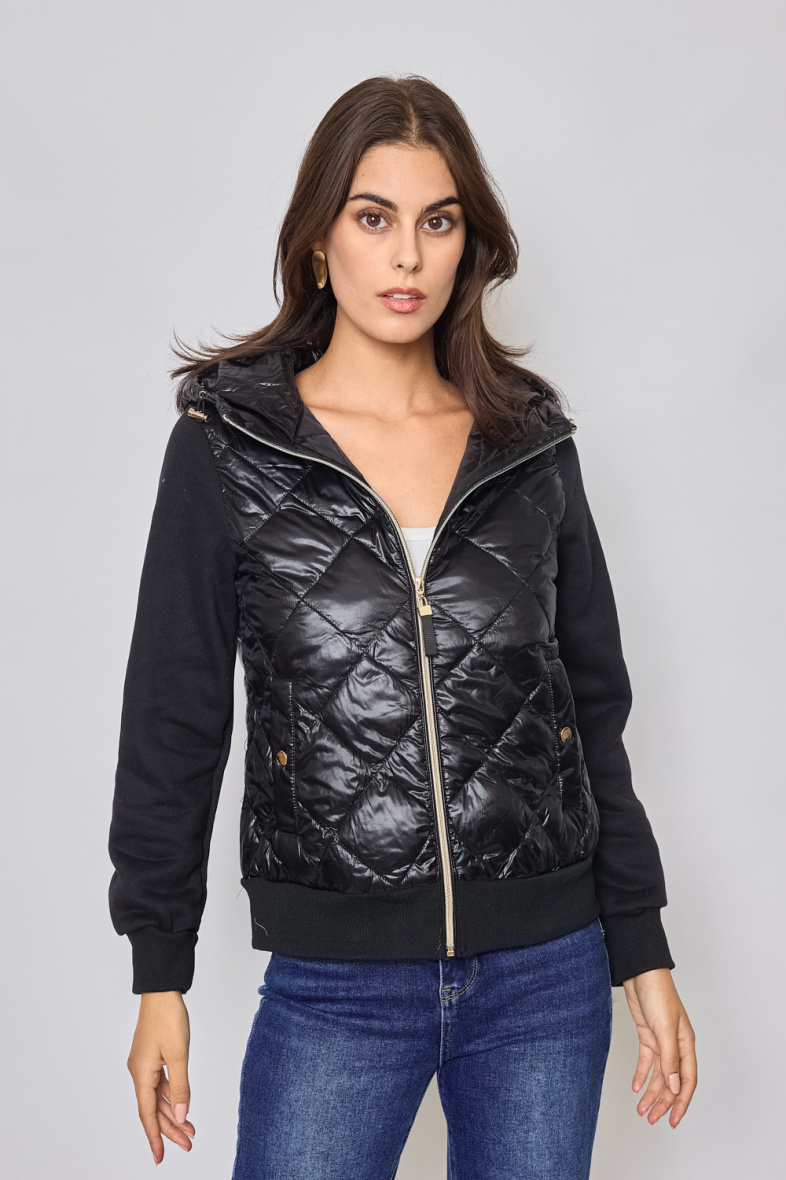 Wholesaler Frime Paris - Quilted down jacket with hood