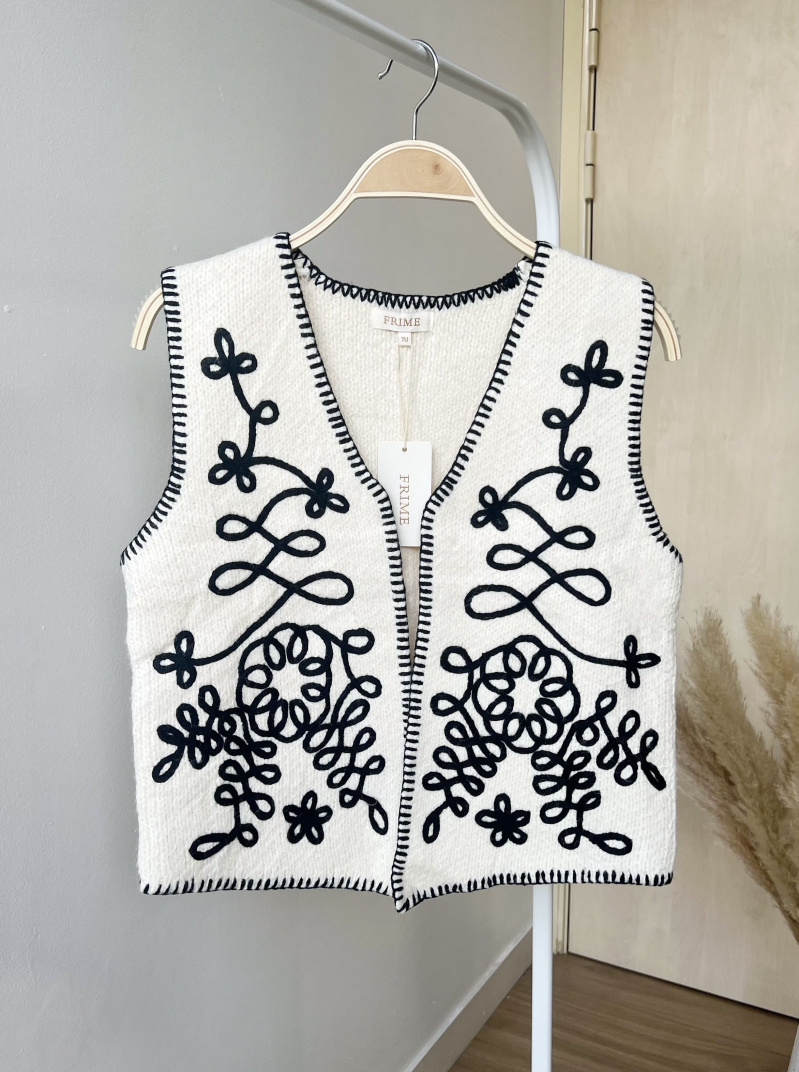 Grossiste Frime Paris - Gilet sans manches en maille
