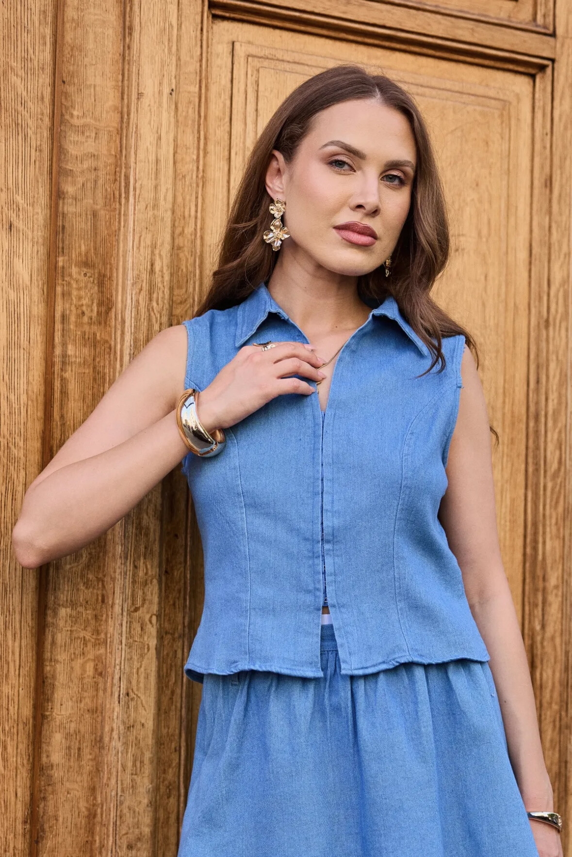 Grossista Frime Paris - Gilet senza maniche in denim