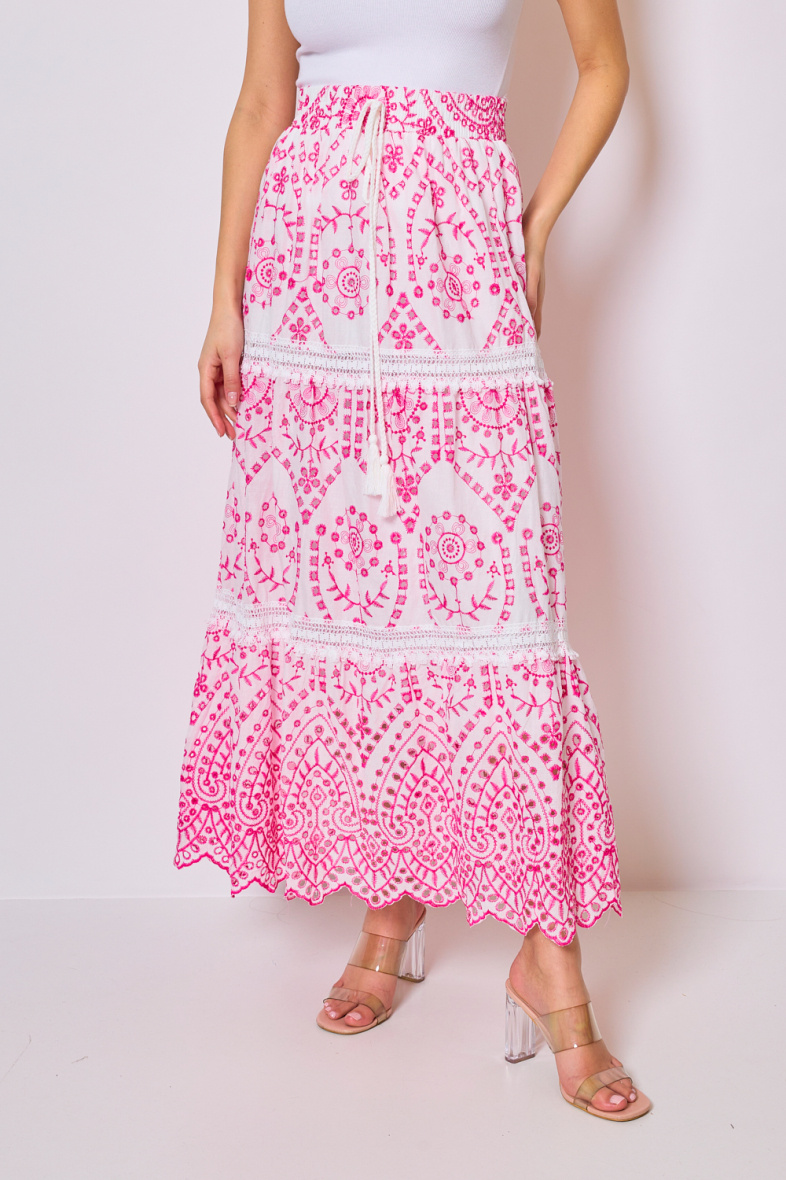 Wholesaler Frime Paris - Long skirt with embroidery