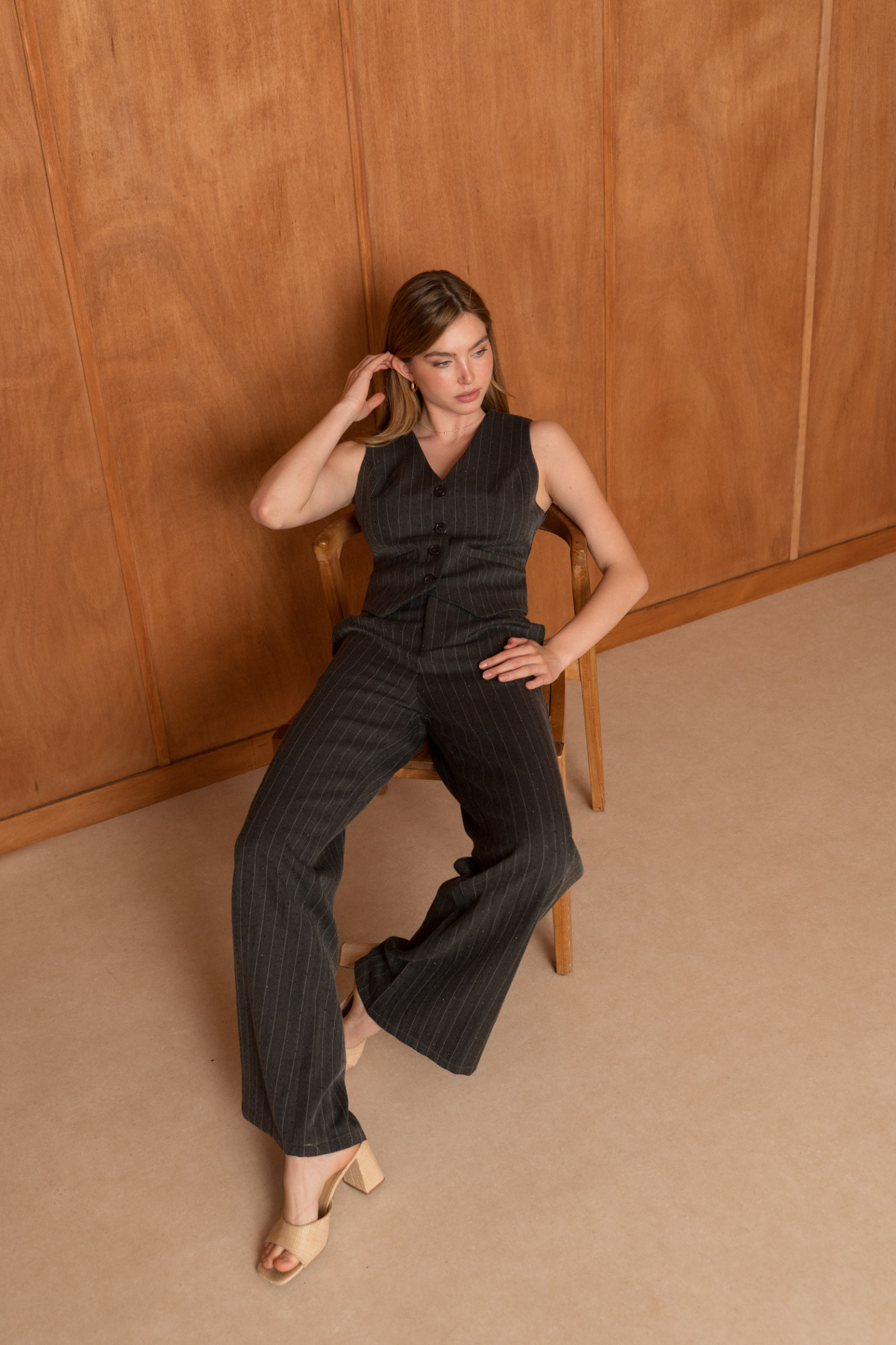 Mayorista Frime Paris - Pantalón de traje con strass