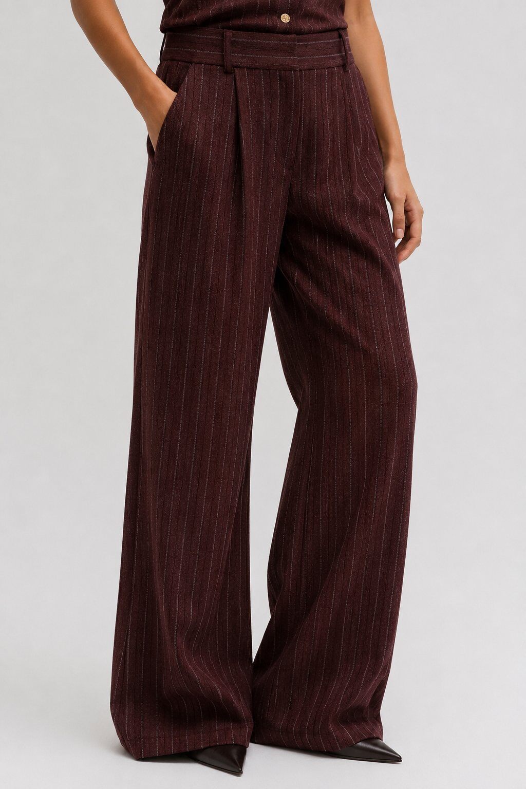 Grossiste Frime Paris - Pantalon tailleur rayé