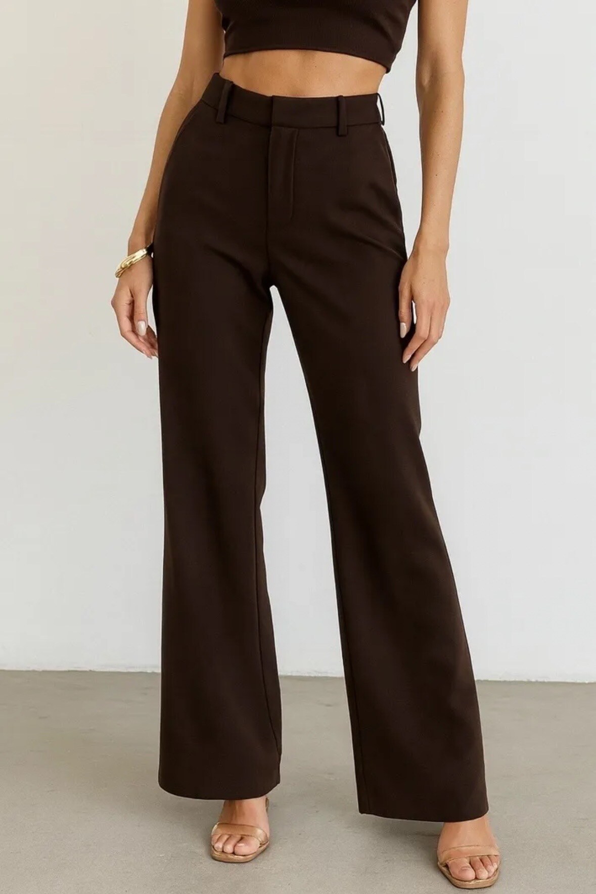 Wholesaler Frime Paris - High-waisted straight-leg pants