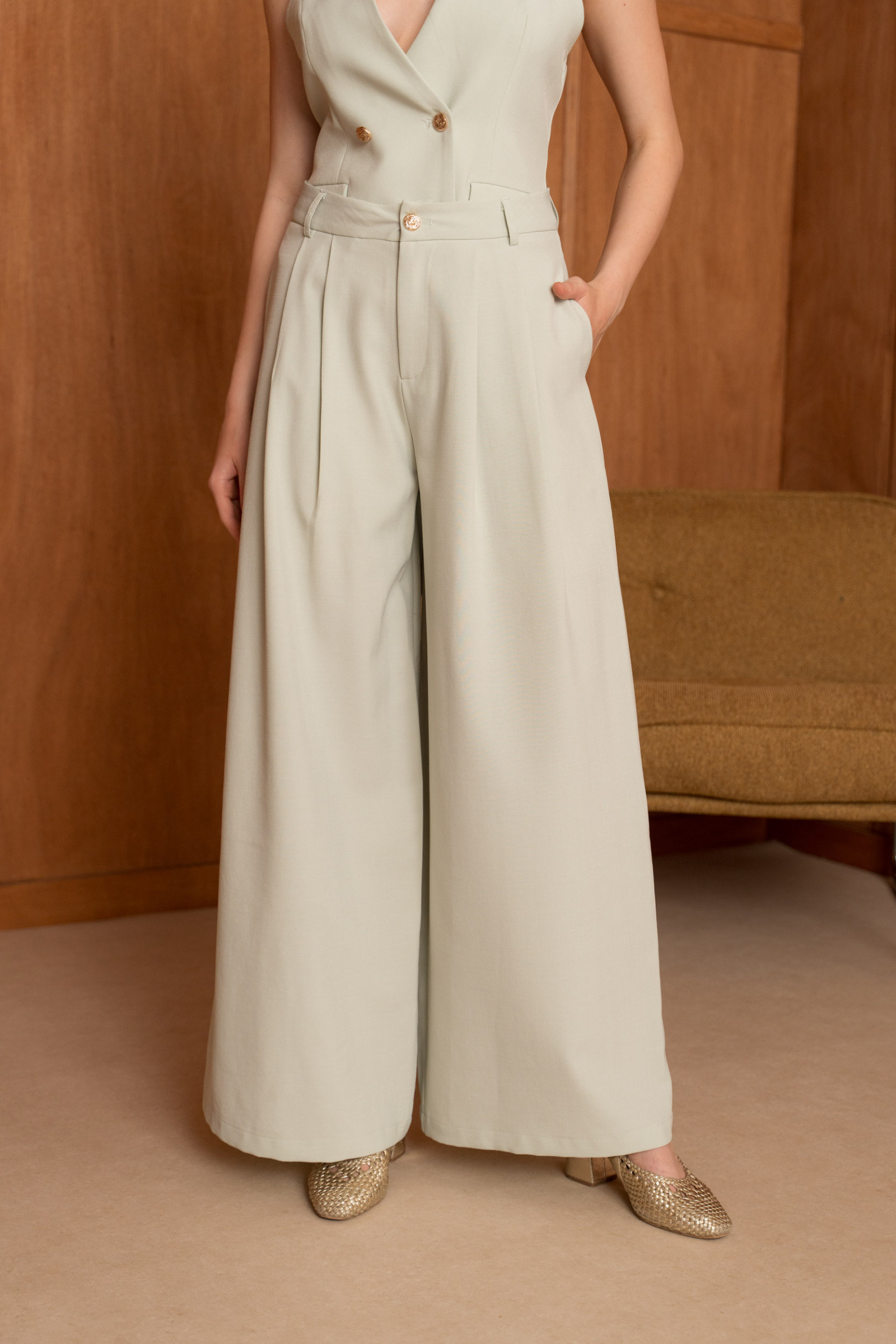 Mayorista Frime Paris - Pantalones anchos fluidos