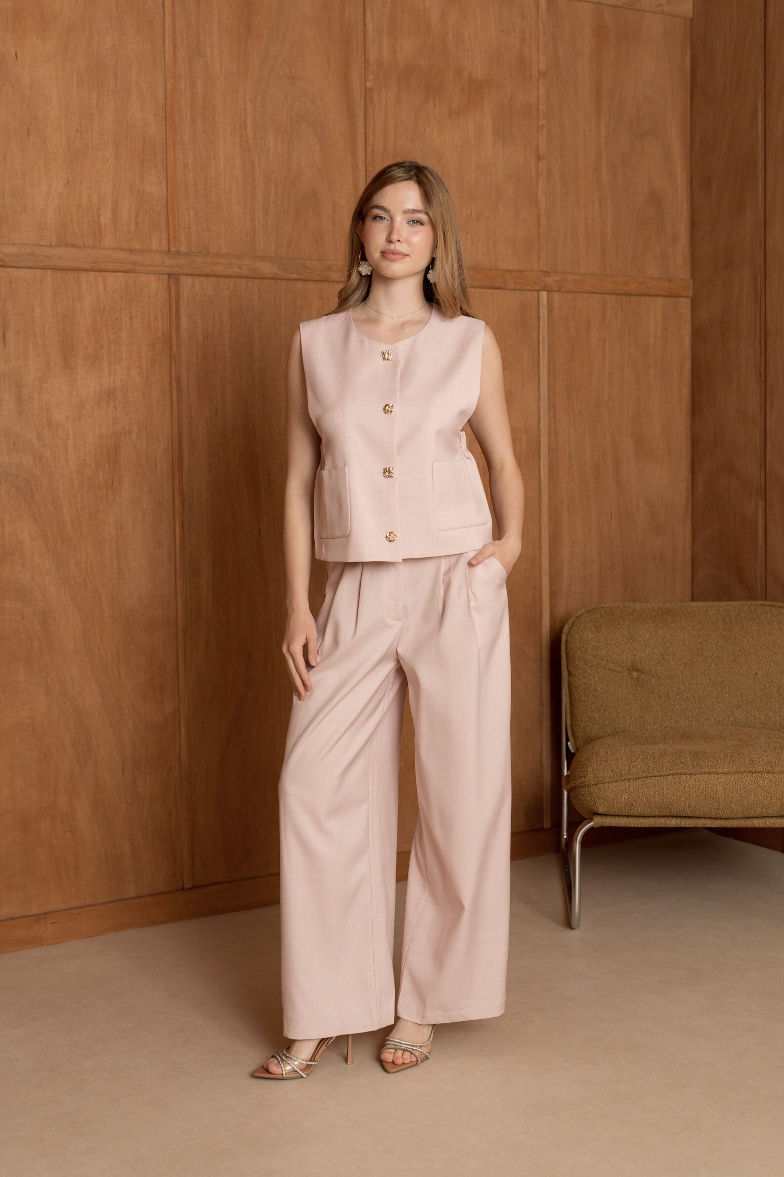 Mayorista Frime Paris - Pantalón fluido con pinzas