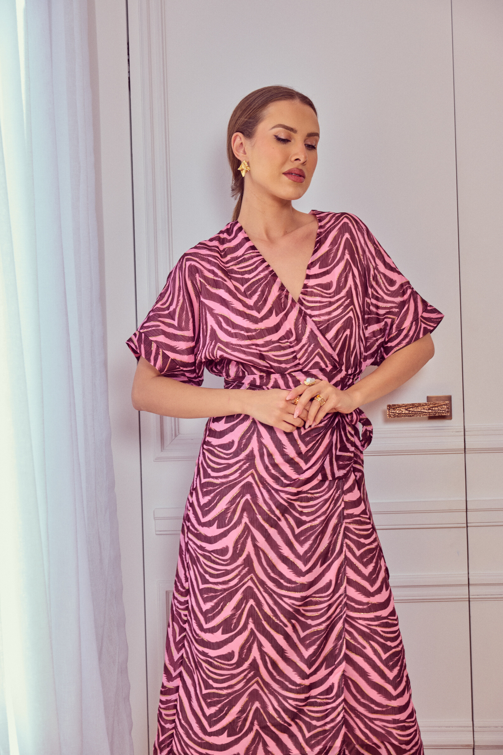 Wholesaler Frime Paris - Zebra printed wallet dress