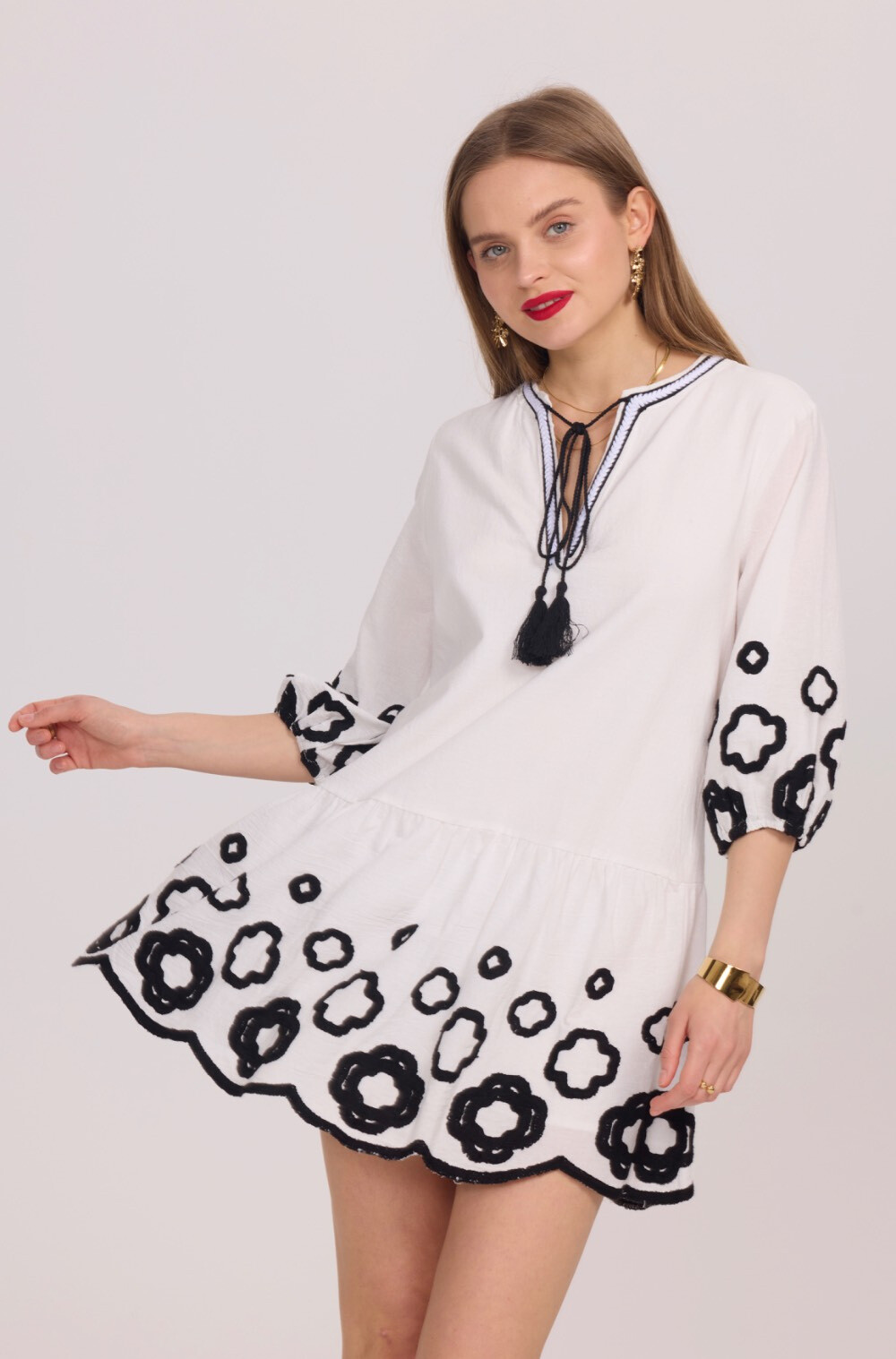 Wholesaler Frime Paris - Embroidered tunic dress