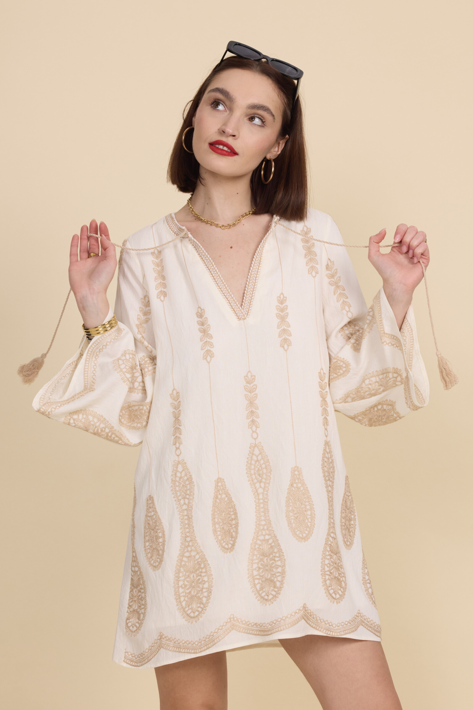 Grossiste Frime Paris - Robe tunique brodée