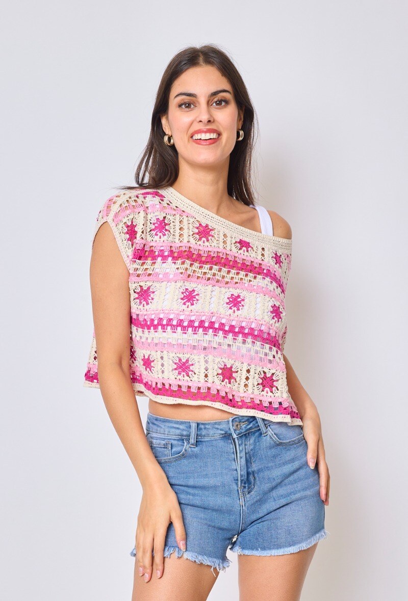 Großhändler Frime Paris - Häkel-Top