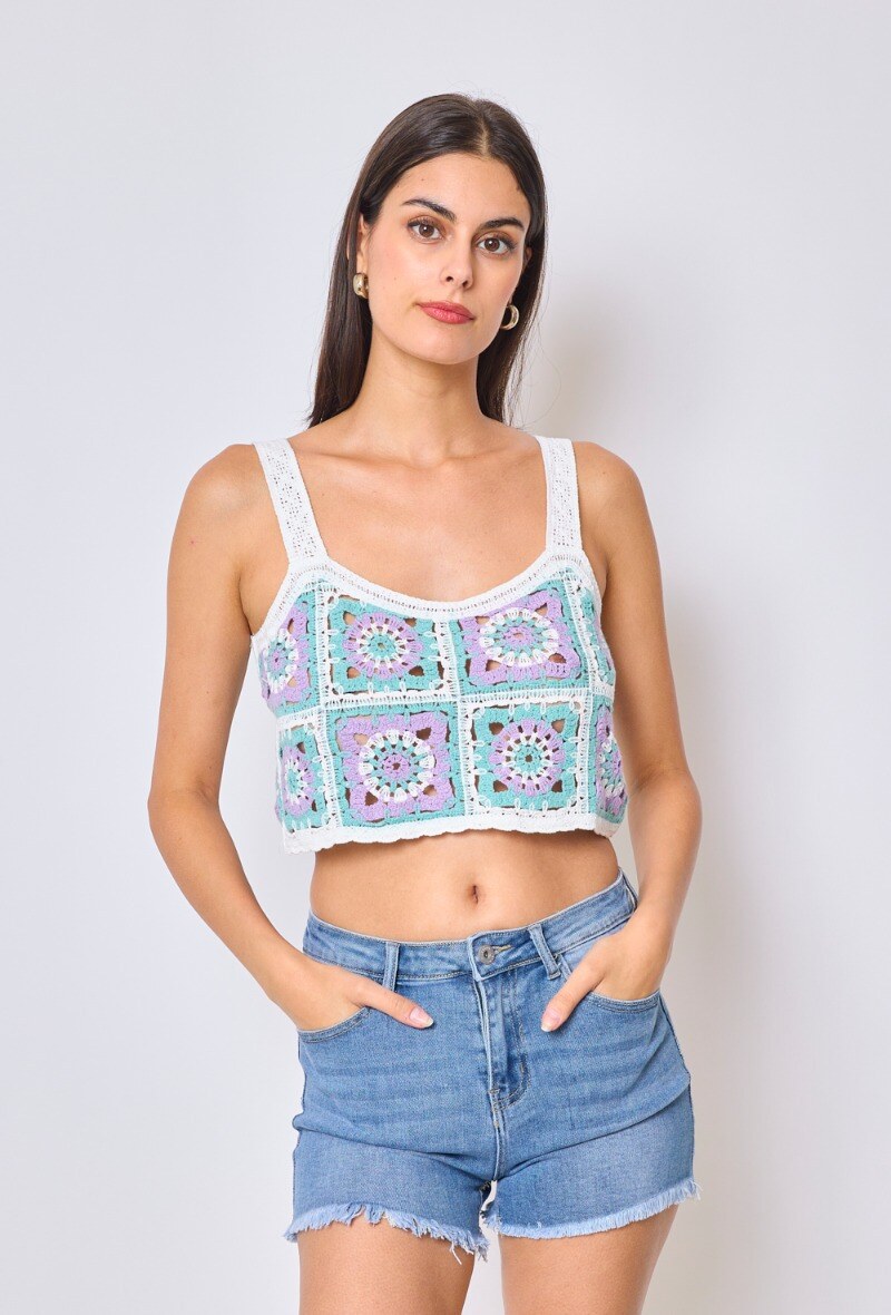 Großhändler Frime Paris - Häkel-Top