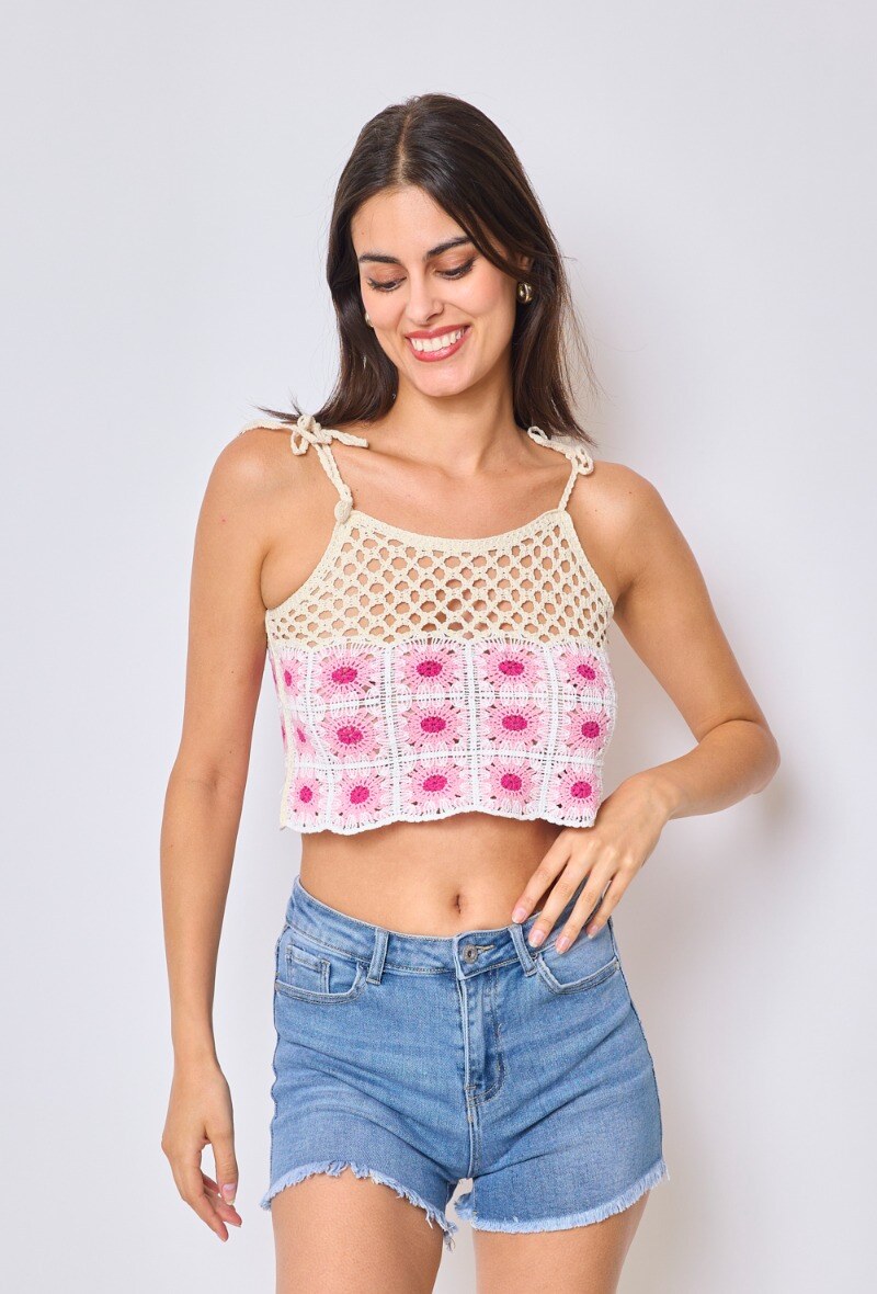 Großhändler Frime Paris - Häkel-Top