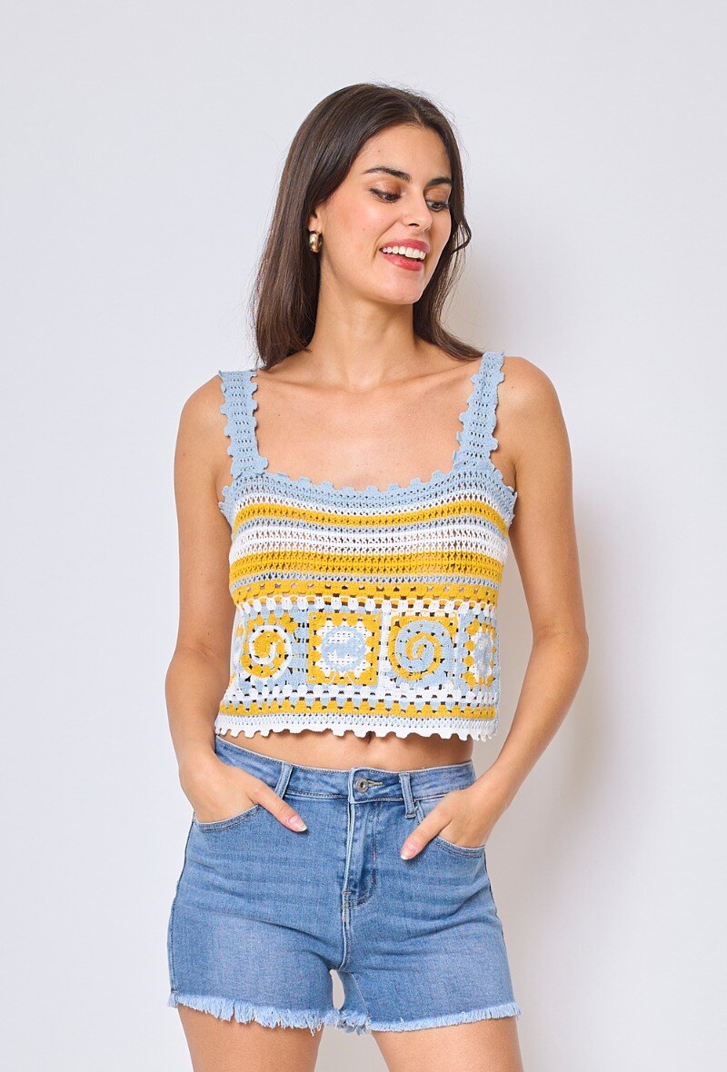 Großhändler Frime Paris - Häkel-Top