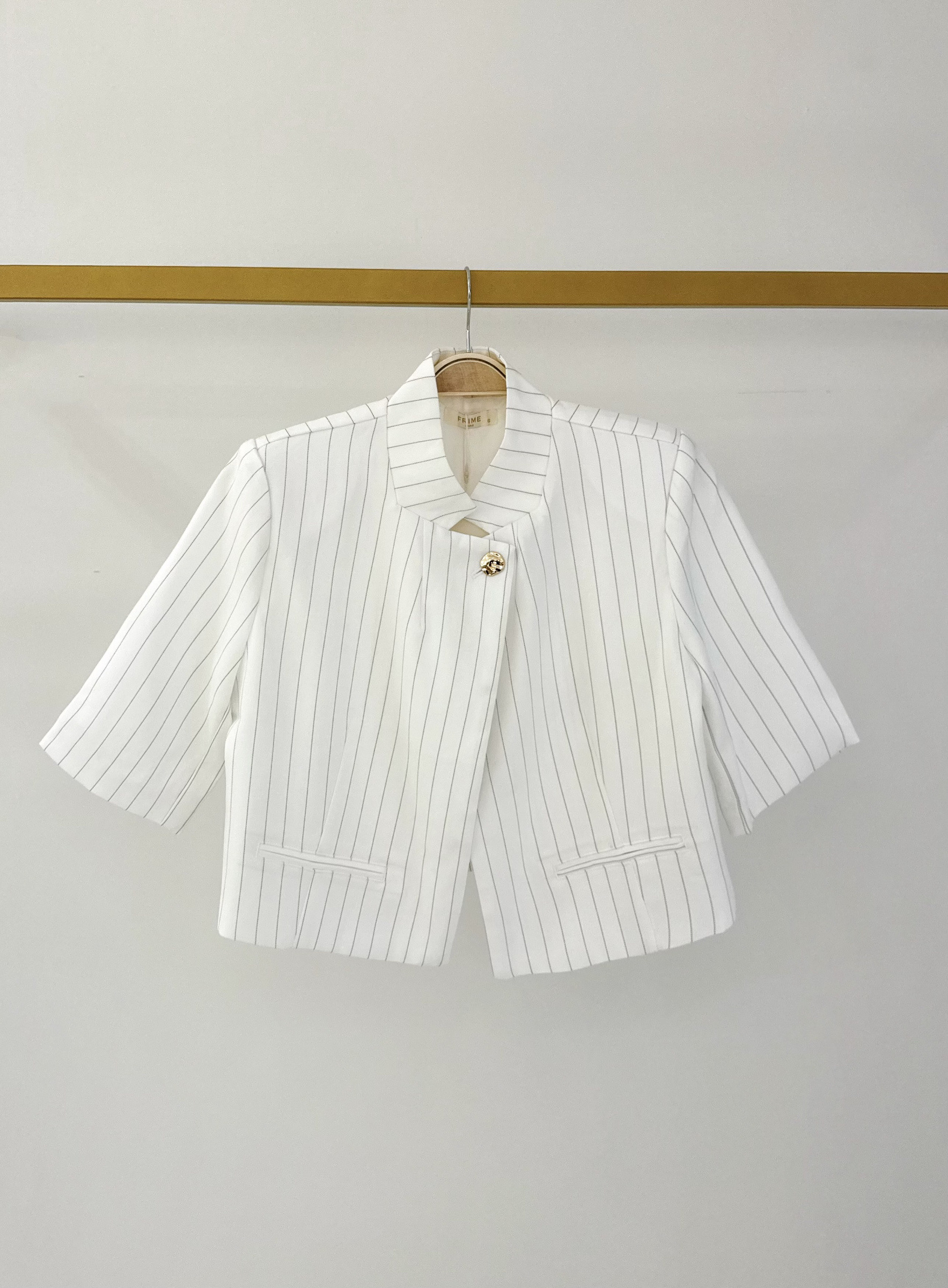 Grossiste Frime Paris - Veste manches courtes rayée