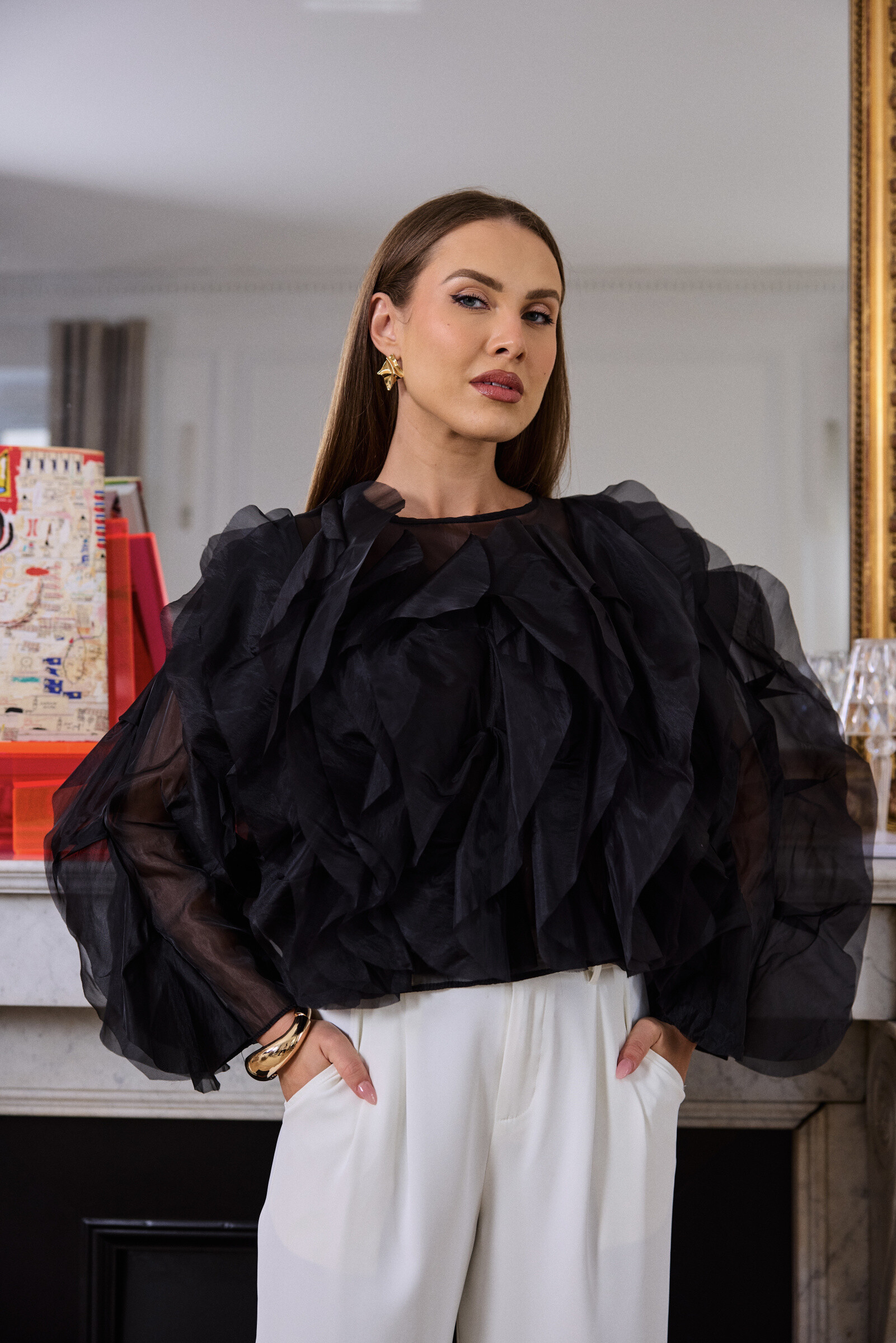 Wholesaler Frime Paris - Puffy sleeve blouse