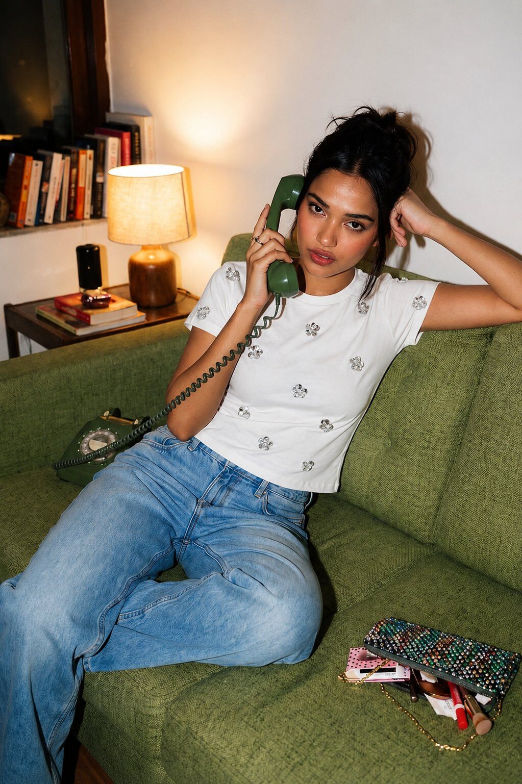 Grossiste Frime Paris - T-shirt à fleurs en sequins